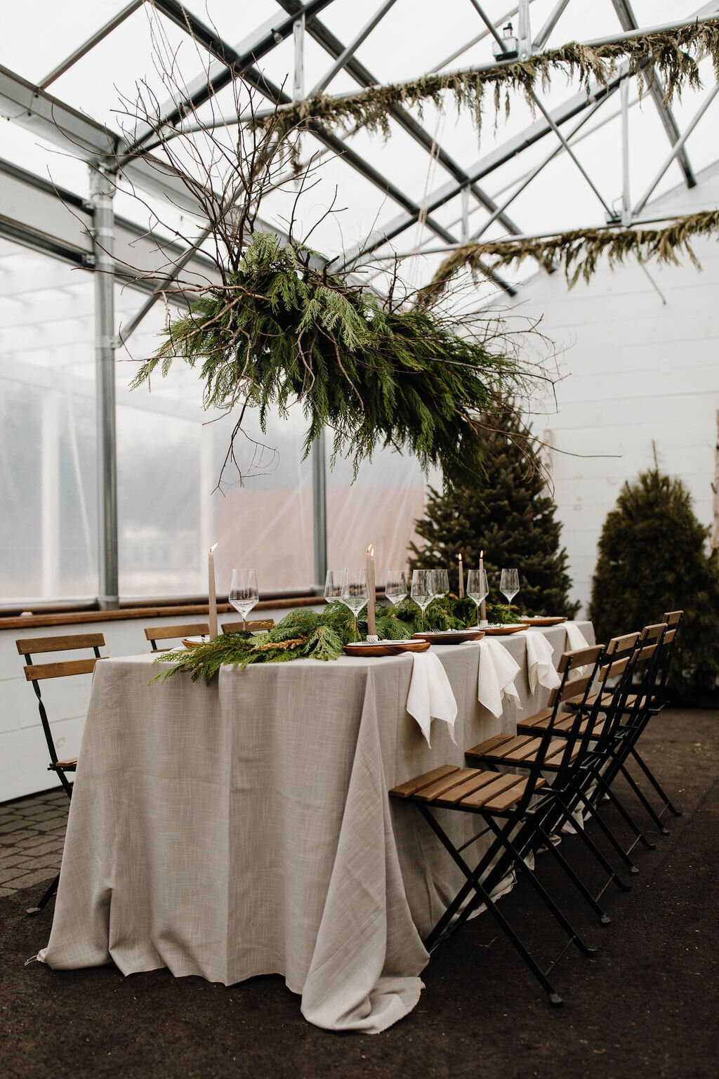 organic wedding table 