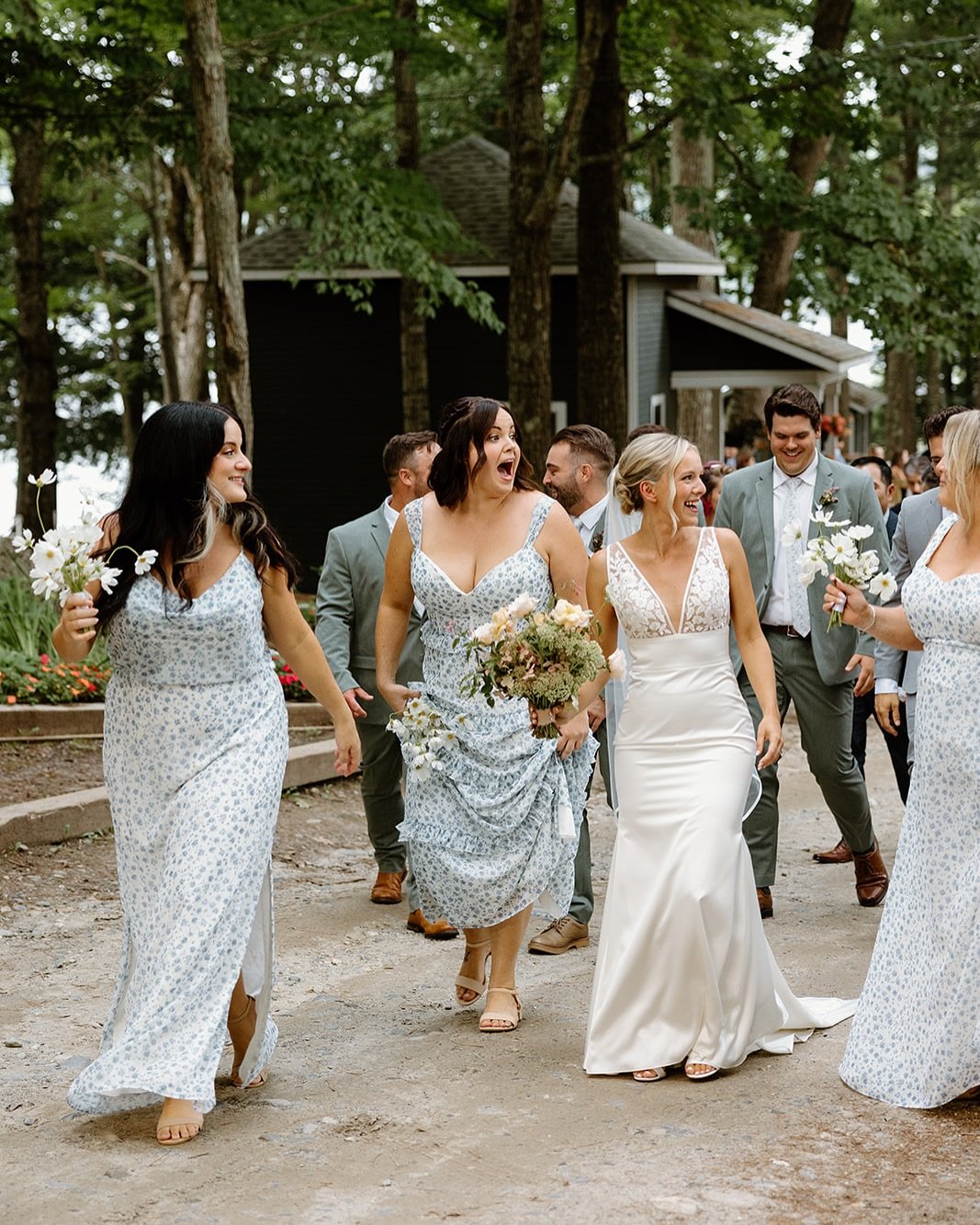 One of the most unforgettable moments from our wedding was the walk from the ceremony to cocktail hour. We were joined by all our guests, led by a trumpet and drum playing &ldquo;All You Need is Love&rdquo; by The Beatles, while cocktails were being 