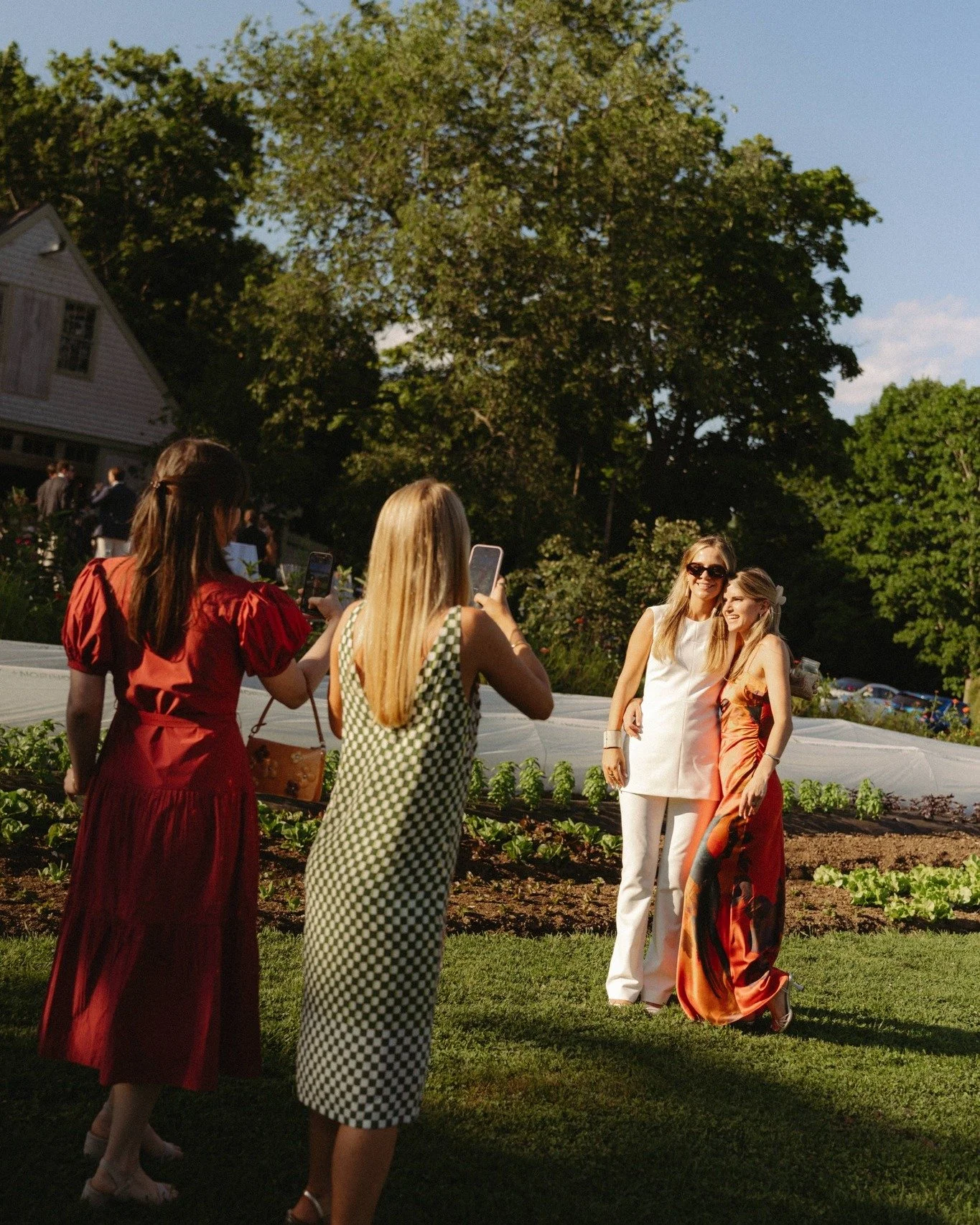 Last July, views from Caroline and Chas&rsquo;s farm-to-table rehearsal dinner&mdash;a warm welcome to Maine for their guests, surrounded by local food, seasonal florals, good wine and cocktails, and golden light. The kind of evening that makes you w