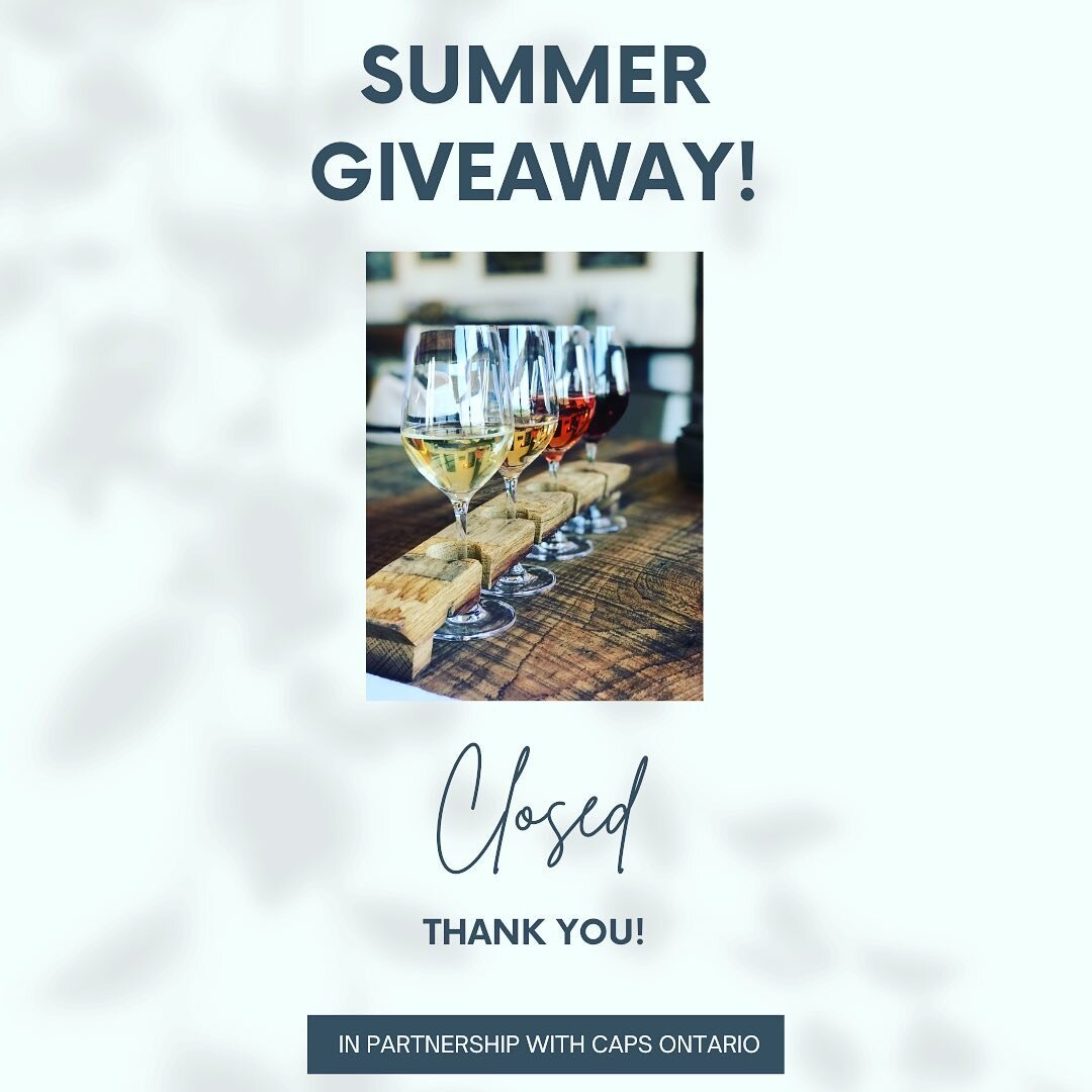 🥂SUMMER GIVEAWAY CLOSED

Thank you for entering! Recipients will be notified by Thursday, August 11.

Thank you CAPS Ontario for your partnership! @caps.ontario