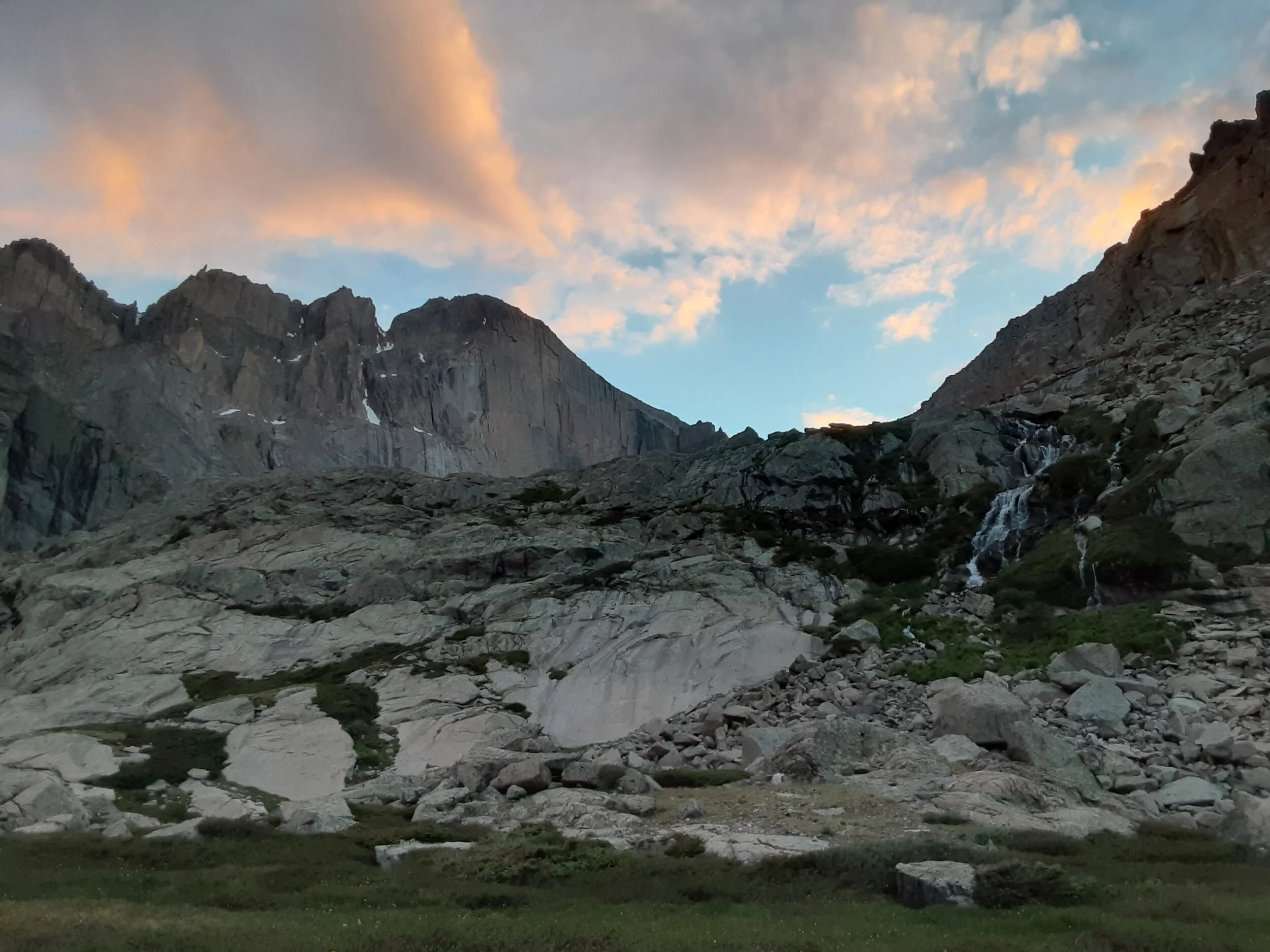 Hit sunset on the walk out this time