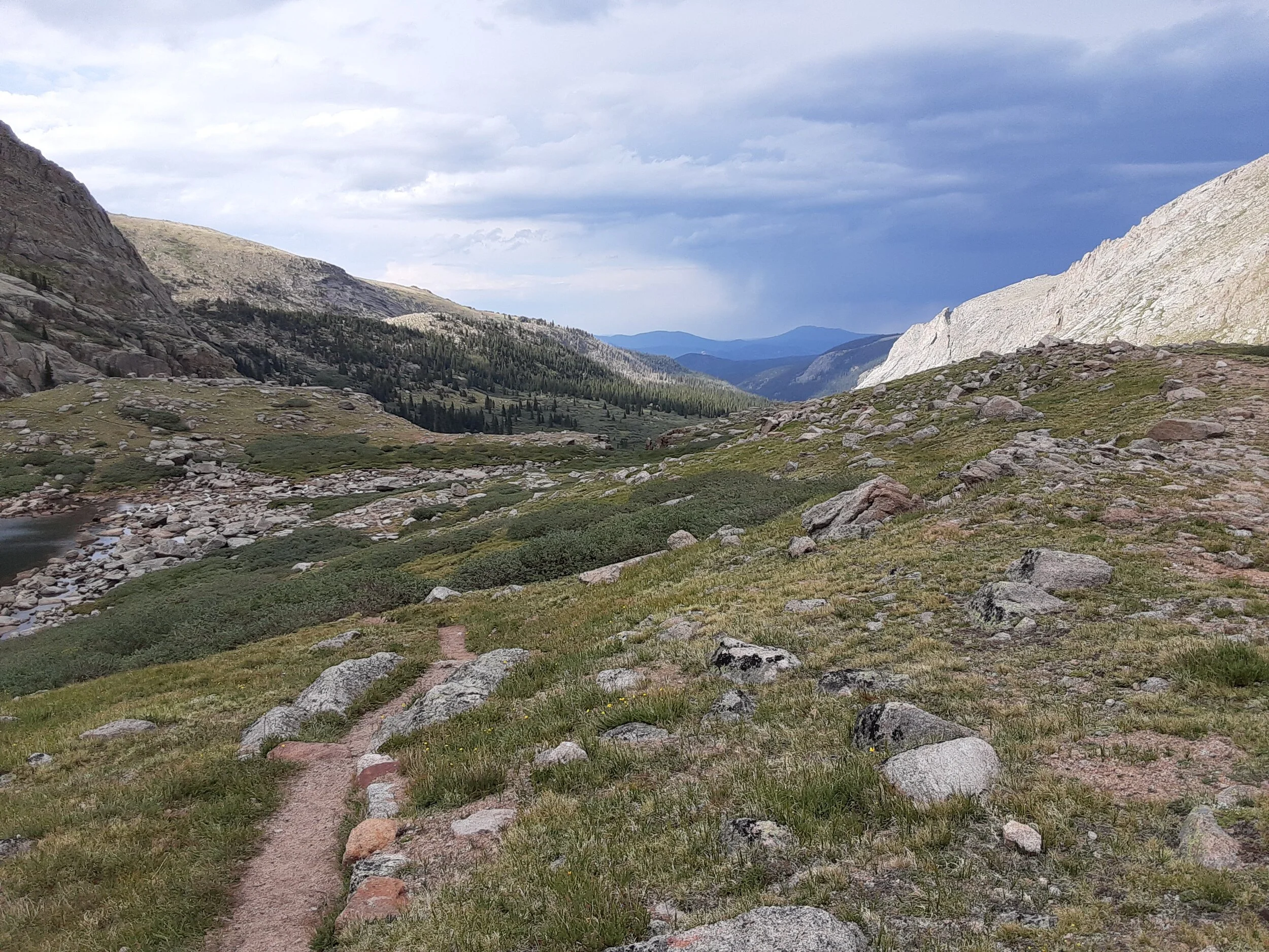 Descending in the Daylight after an efficient climb