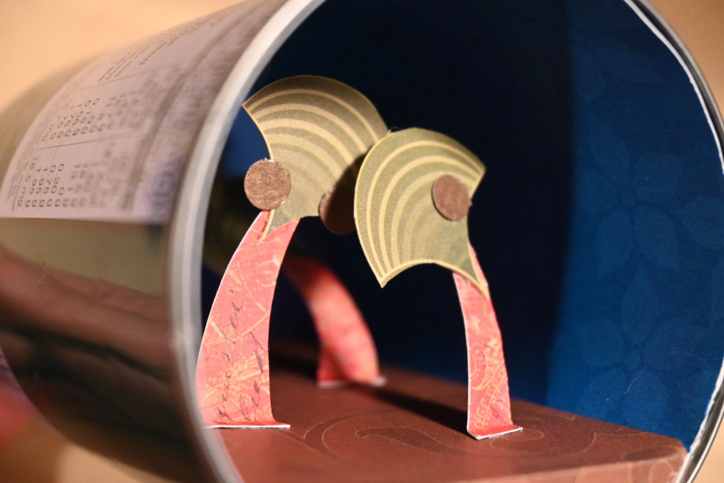 "Canned Coconuts" (metal can, paper)