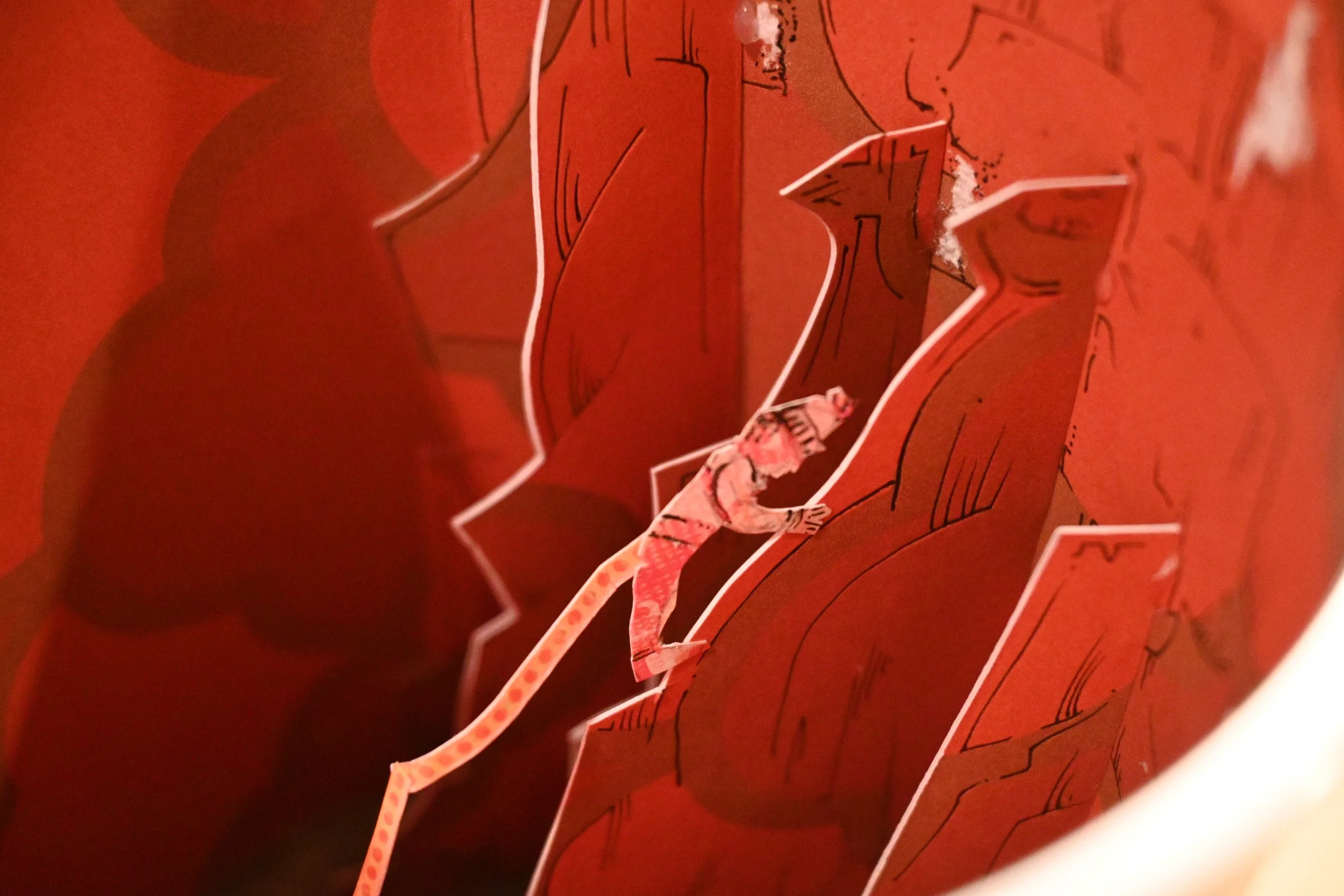 "Canned Cliff Climber In A Coffee Can" (metal can, paper, ink)