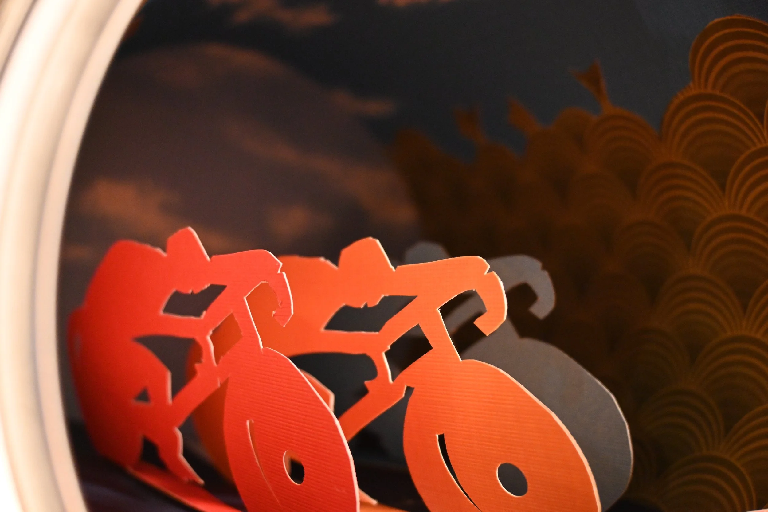 "Canned Cycle Race" (metal can, paper)