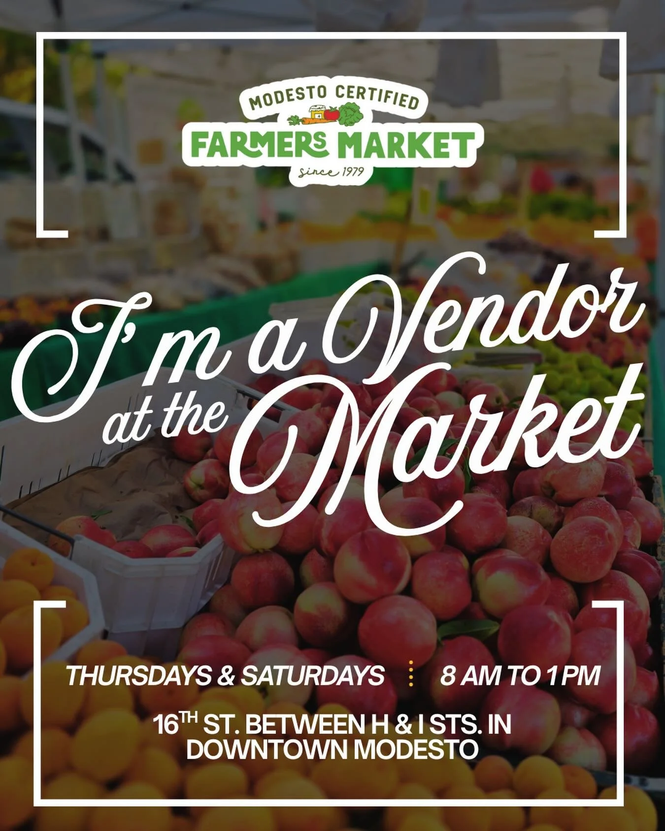 Tomorrow! We&rsquo;re excited to start off 2026 with the @modestofarmersmarket! Make sure to stop by from 8am to 1pm and shop small, this is their first market of the season and we will be there most Saturdays! Make sure to check our calendar on our 
