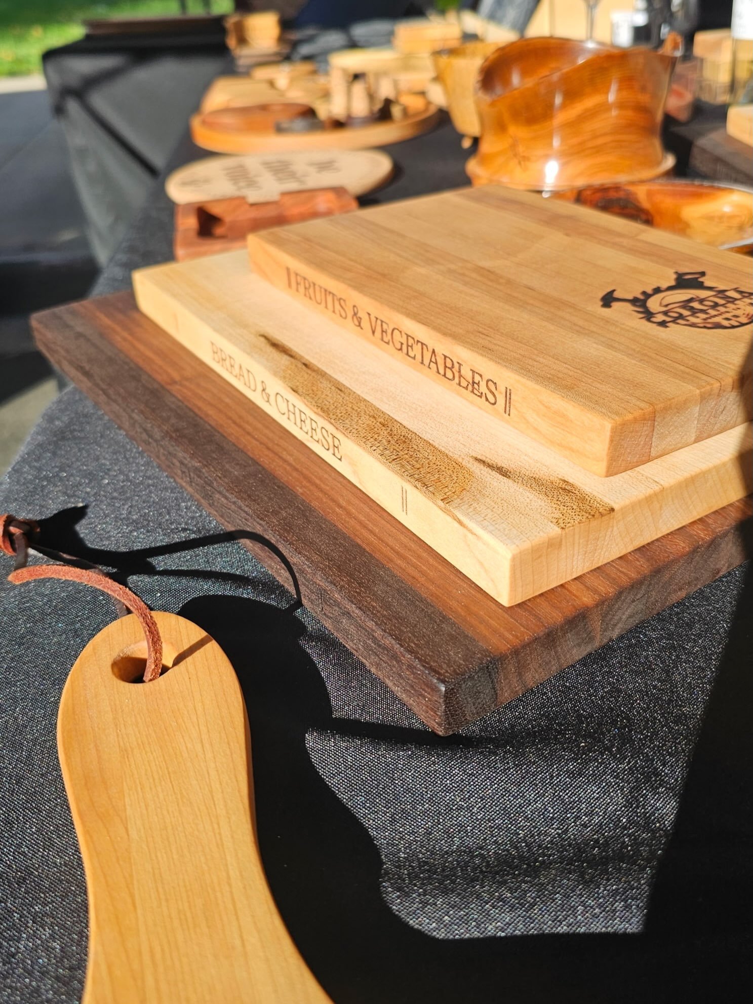 In need of a last minute gift or looking to switch from a plastic cutting board? Make sure to stop by one of our events or reach out to us to see what we have in stock! We can also make any of our items custom if you want different types of wood or a