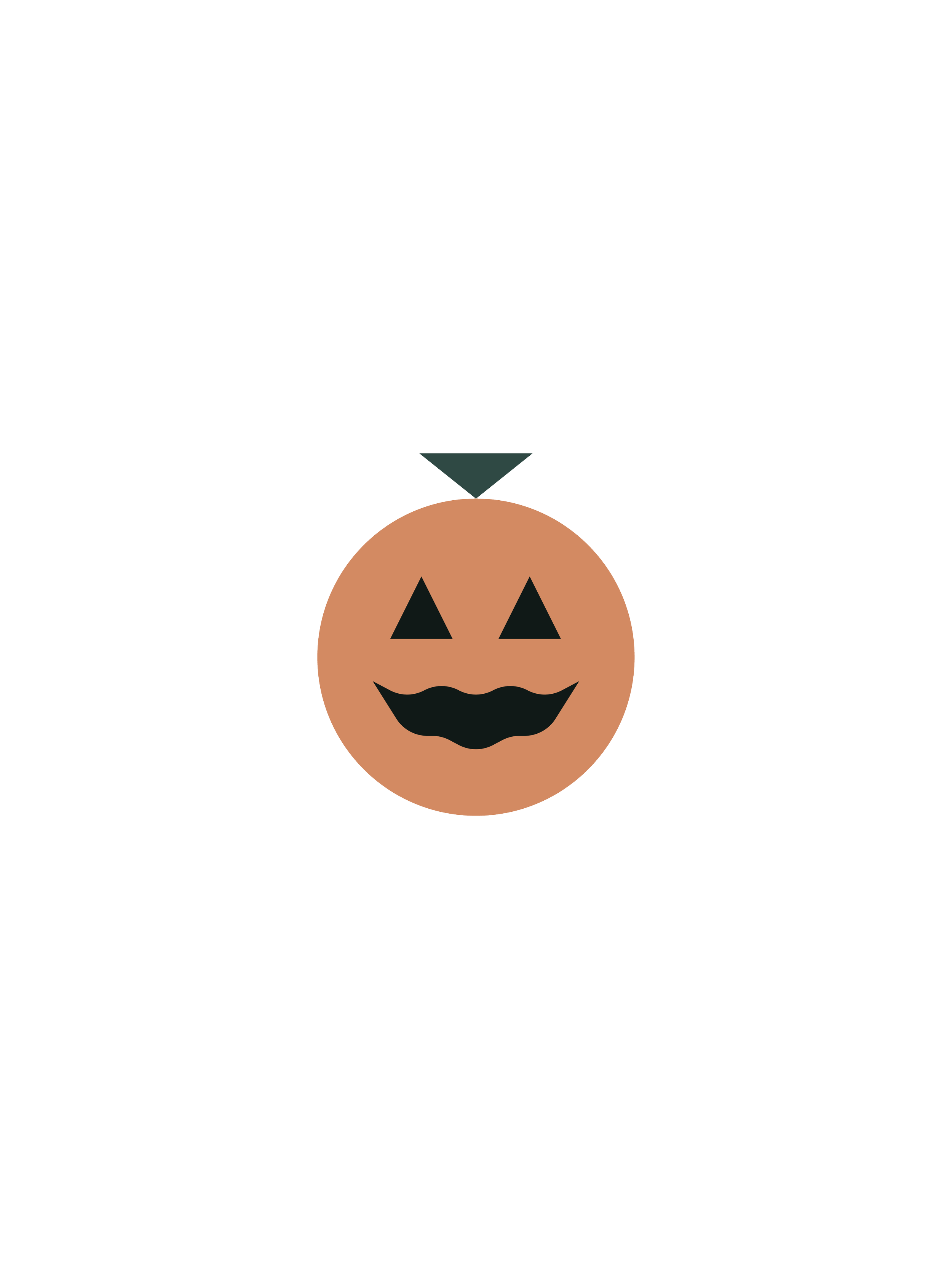 Jack-O-Lantern Studs
