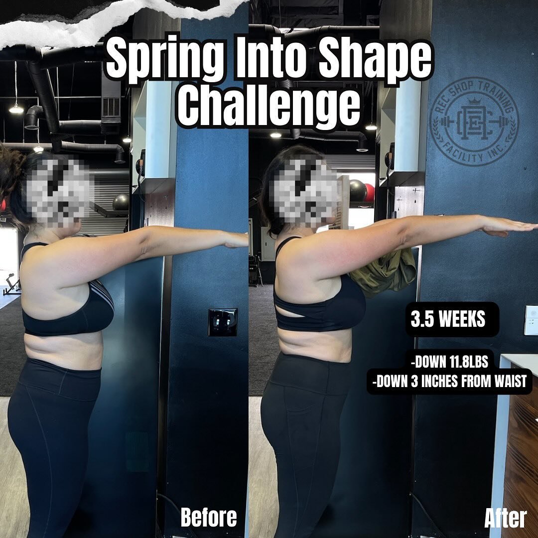 MEMBER SPOTLIGHT 🤩🤩🤩

Our Spring into Shape challenge is almost coming to an end &amp; we gotta give a shoutout to our girl! In just 3.5 weeks, she lost an incredible 11.8 lbs by staying consistent and pushing herself to new heights!

We&rsquo;re 