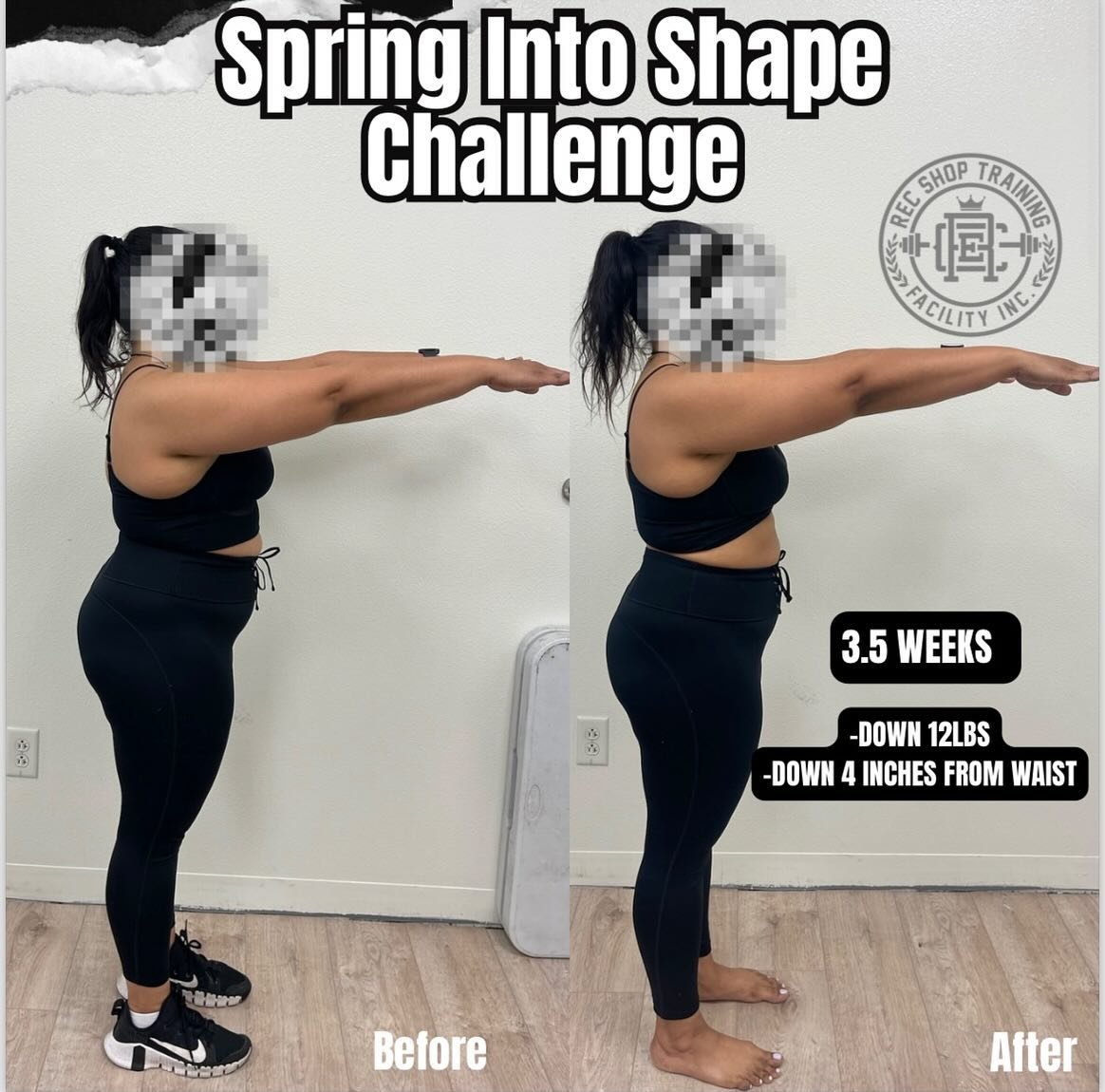 Huge shoutout to another member who absolutely crushed our Spring into Shape challenge, losing 12 pounds and 4 inches from the waist! Your hard work and dedication are truly inspiring, and we&rsquo;re so proud of you! 

We&rsquo;re also grateful for 