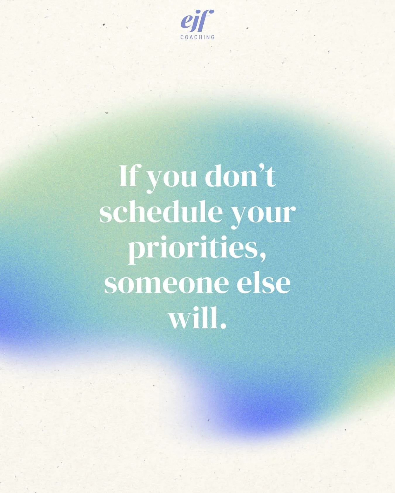 You know the feeling: you wake up with a plan, but by 9 am, everyone else&rsquo;s demands have taken over 🫠

Your inbox, your children&rsquo;s needs, your partner&rsquo;s requests&mdash;they are ALL waiting to fill the space you didn&rsquo;t claim f
