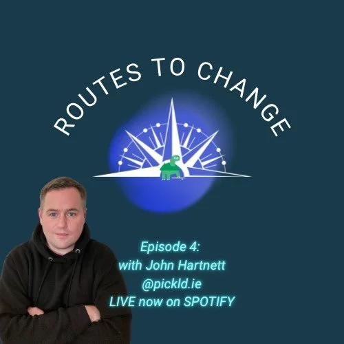🎧 Routes to Change is Back! Episode 4 is LIVE! 🚀

This week, we are thrilled to welcome our first male guest, John Hartnett @pickld.ie and yes, he is Noelle&rsquo;s incredibly insightful brother!

Liz Francis @ejfcoaching and Noelle Hartnett @cleve