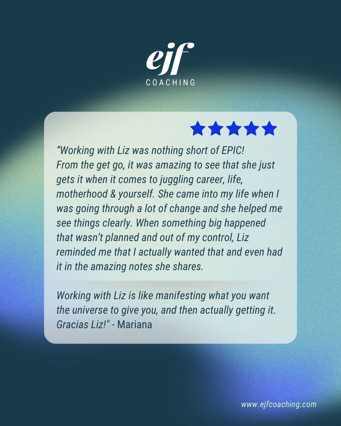 🤍 When a client describes working with you as &ldquo;EPIC,&rdquo; you know you&rsquo;re doing something right! Thank you, Mariana, for such powerful feedback! 🤩

Mariana&rsquo;s words perfectly capture what happens when you decide to take control d