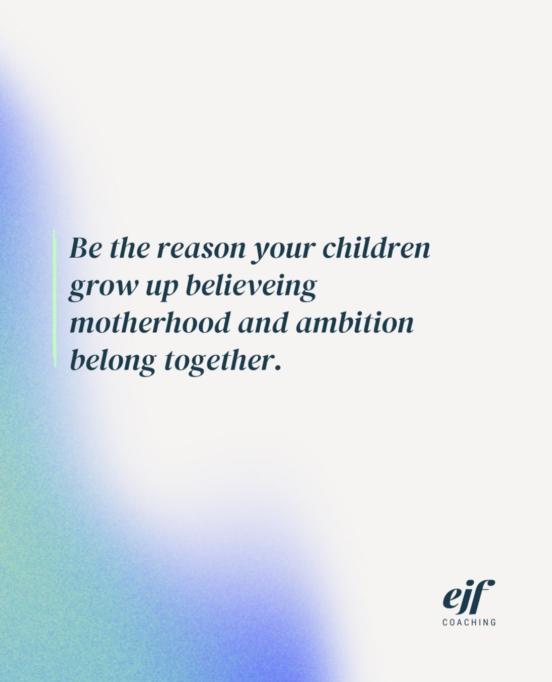 You don&rsquo;t have to choose between being a great Mum and having a career that excites you. 

They can co-exist. 

Your ambition didn&rsquo;t vanish when you became a Mum. It isn&rsquo;t gone and it doesn&rsquo;t need to take a backseat, it&rsquo;