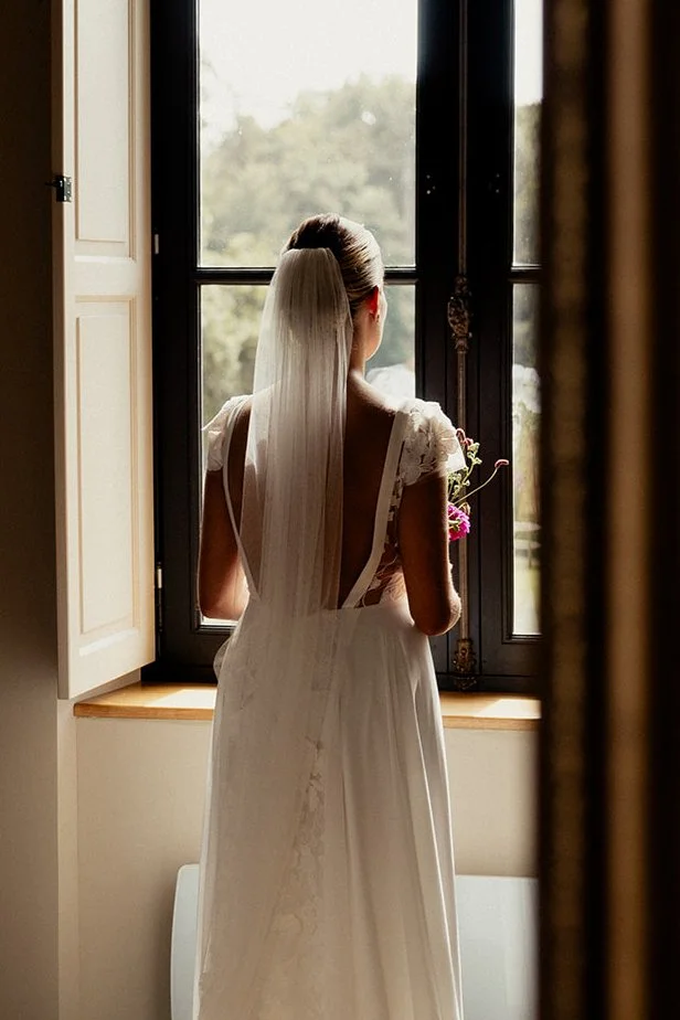 Vignette photo chignon mariage