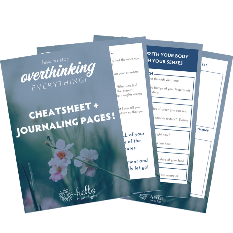 how to stop overthinking everything — hello inner light + somatic ...