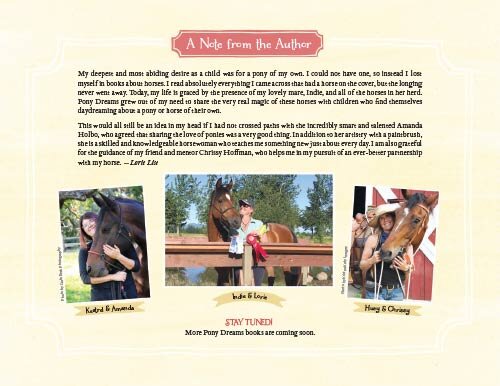  Author Lorie List shares the real horses behind this story. 