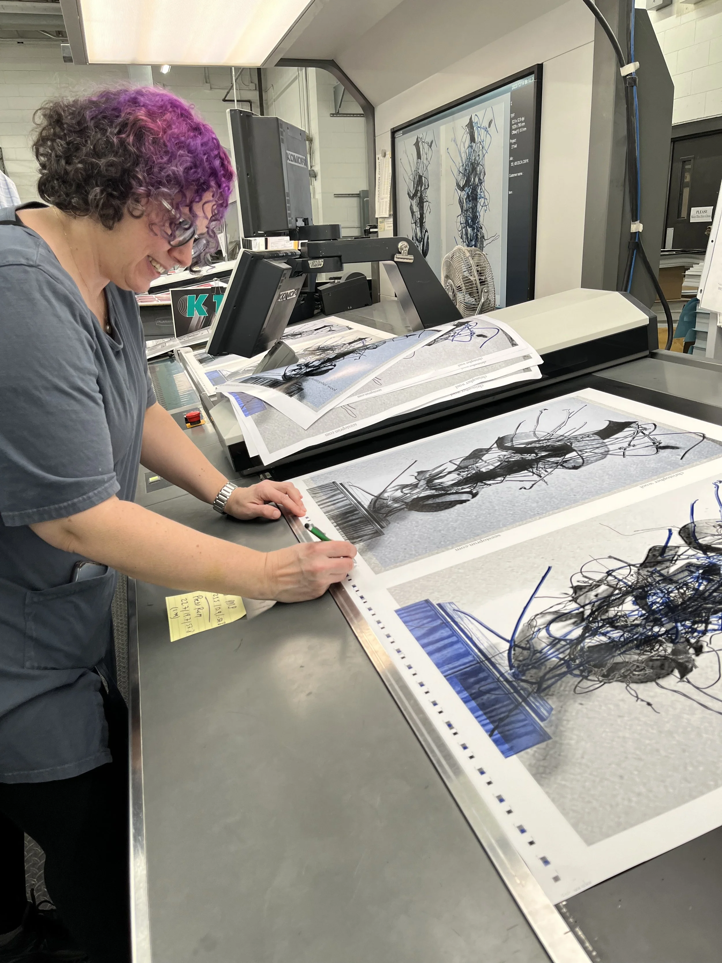 On press