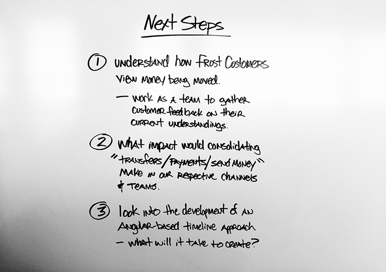 Above: I provided next steps to management - I try to share what more can we do, and how can it be done.