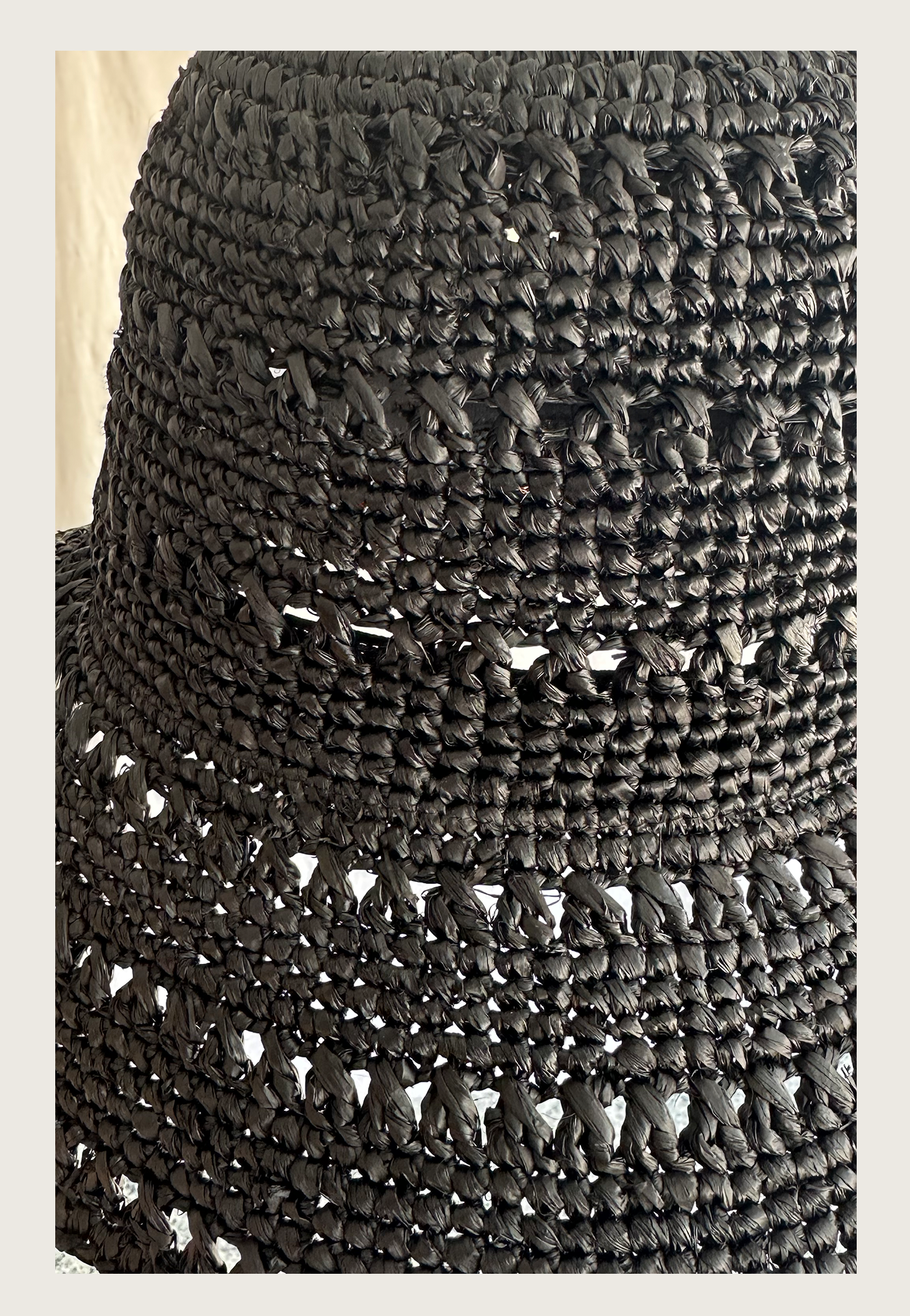 black, raffia, straw, palm, sun, hat, wide brim, woven, adjustable