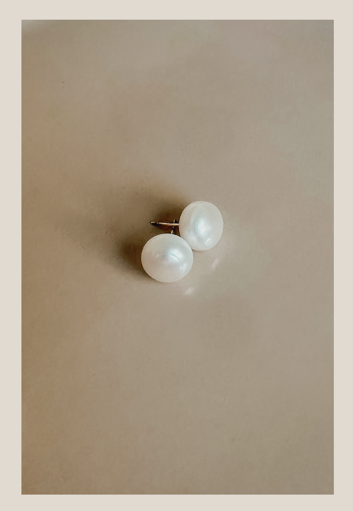 vintage, 10mm, freshwater pearl, stud, earrings, 925 silver post, 925 silver backing