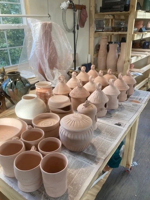 Bisque pottery