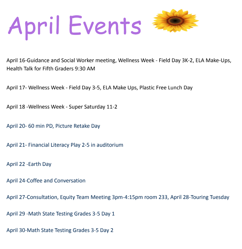 April Events