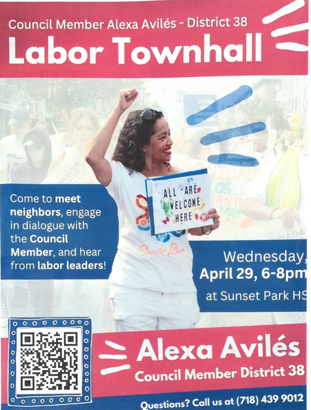 Labor Town Hall Meeting with Alexa Avilés!