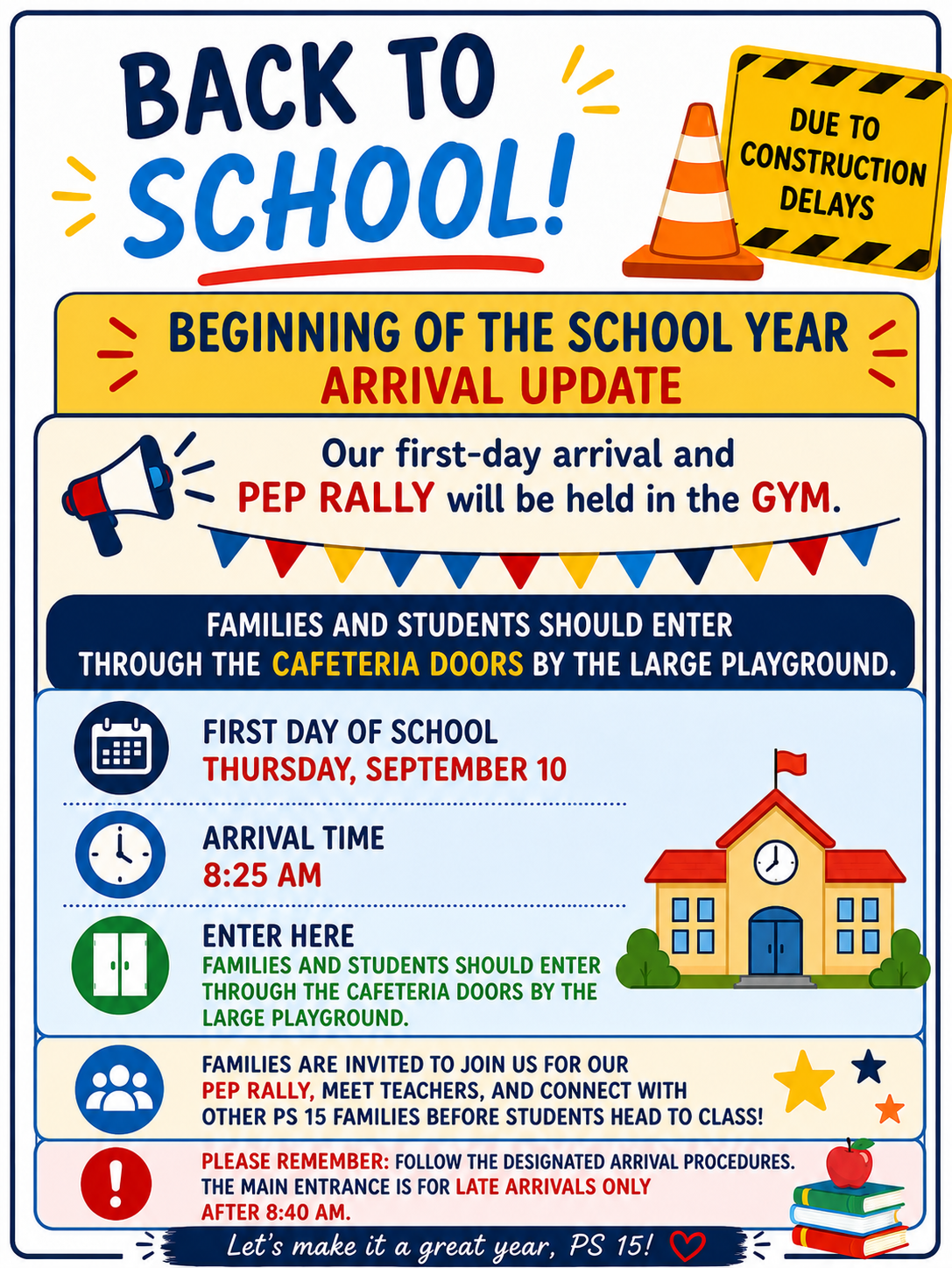 Beginning-of-the-School-Year Arrival Update