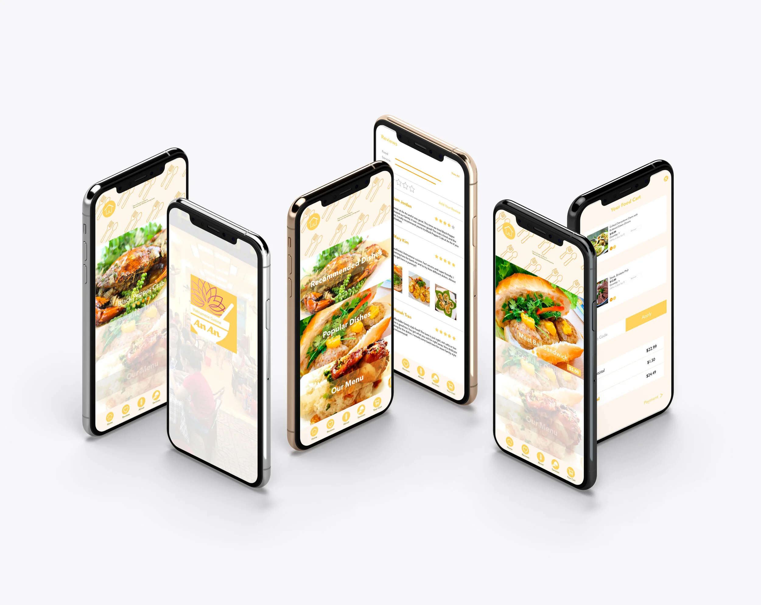 AN AN: Vietnamese Cuisine Phone Application