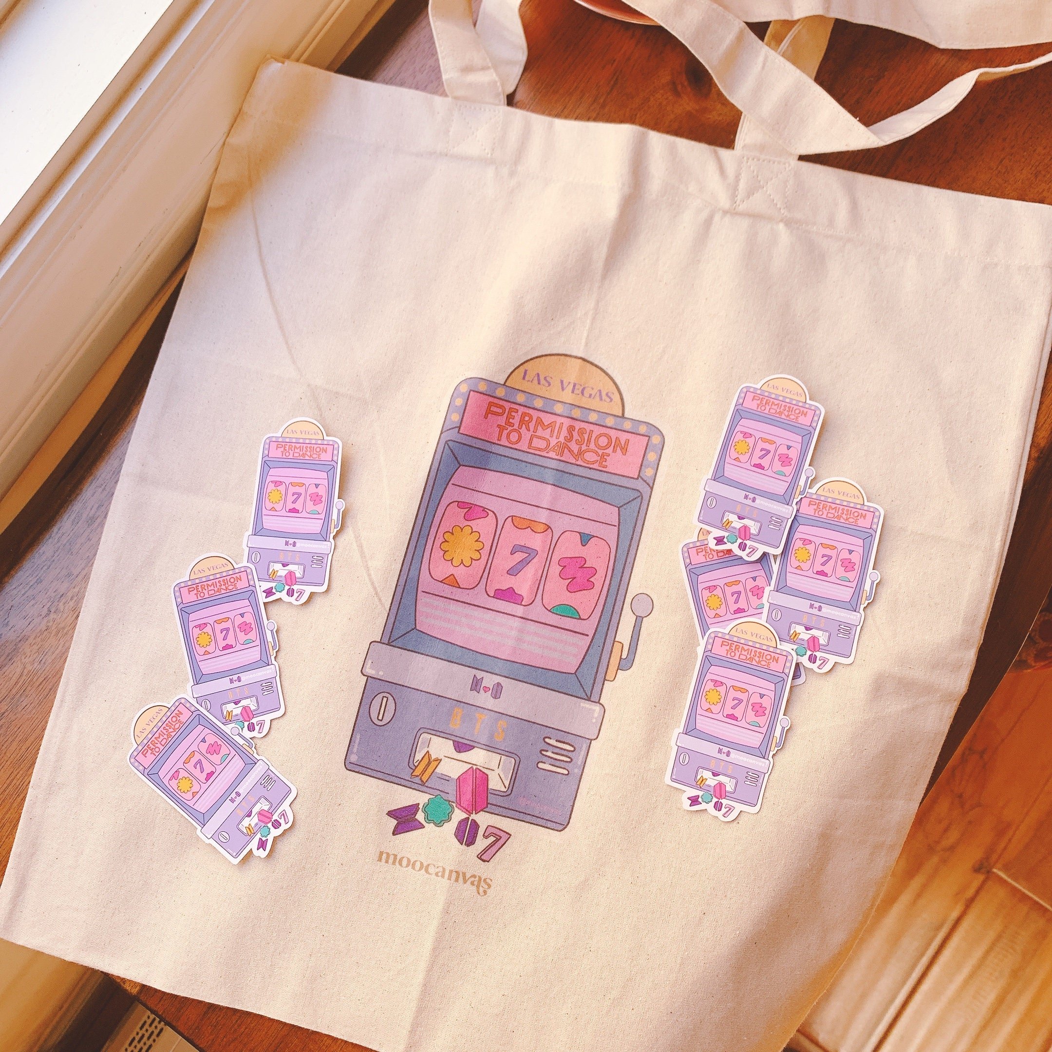 BTS Permission To Dance On Stage Las Vegas Slot machine tote | BTS tote | BTS | Kpop