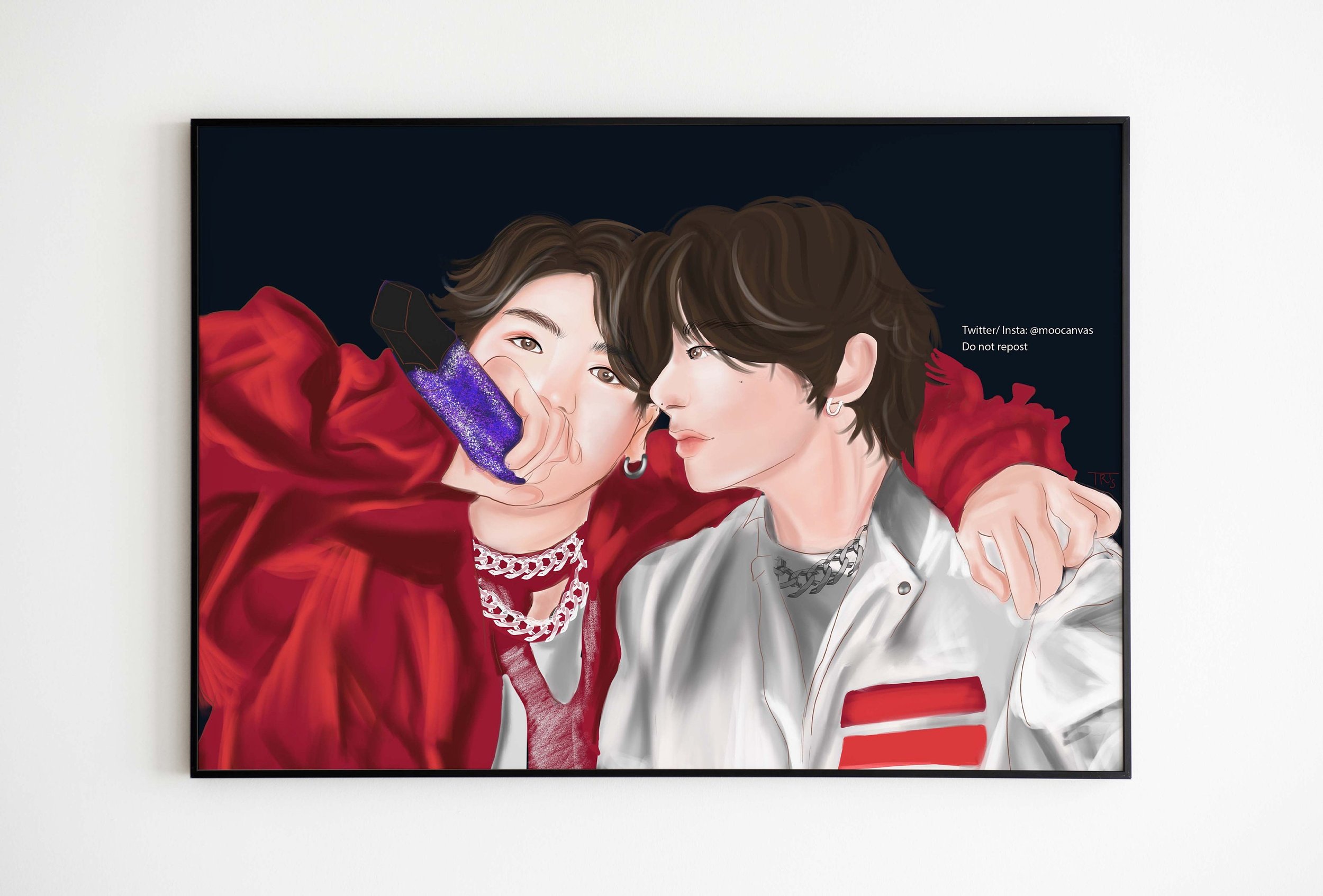 BTS Taekook Jungkook Taehyung V Permission To Dance On Stage Seoul Dope | BTS Artprint | BTS | Kpop Artprint