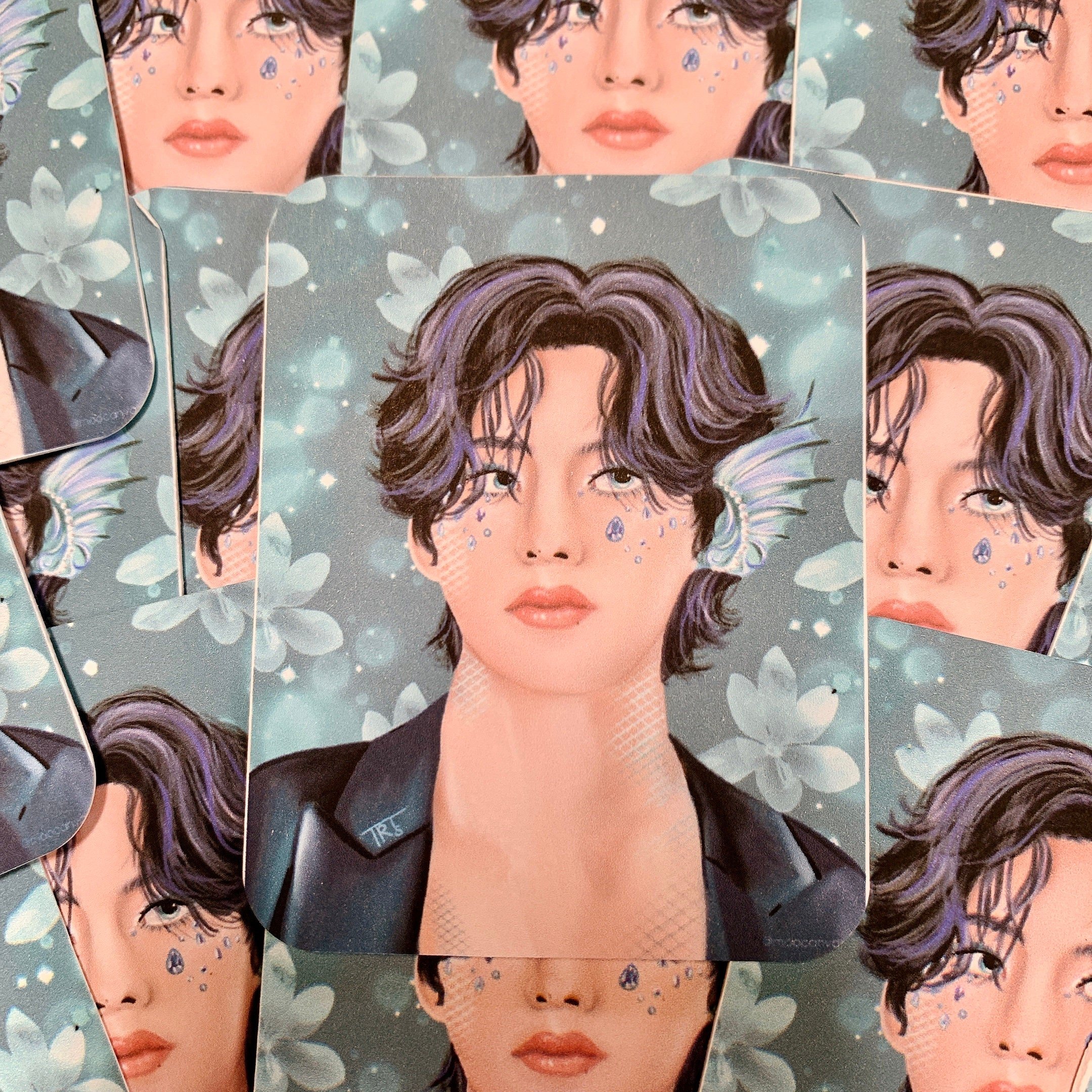 BTS Taehyung V Mini Artprints | BTS, rm, Namjoon, Yoongi, Suga, Hoseok, Jhope, Jimin, Taehyung, Jungkook