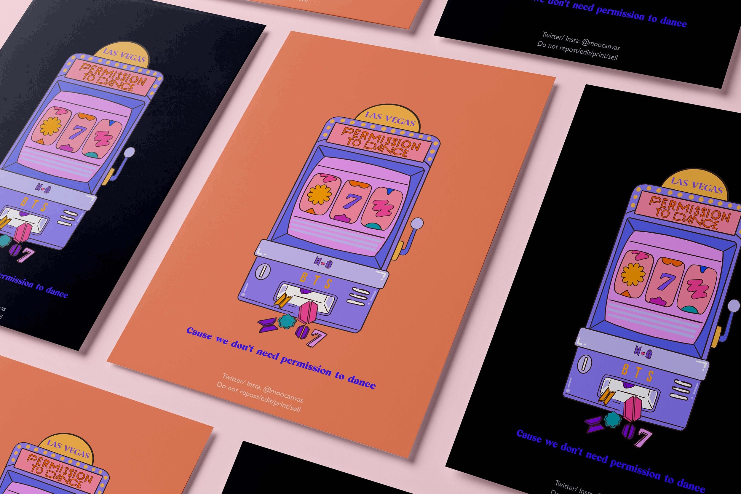 BTS Permission To Dance On Stage Las Vegas  | BTS Artprint | BTS | Kpop Artprint