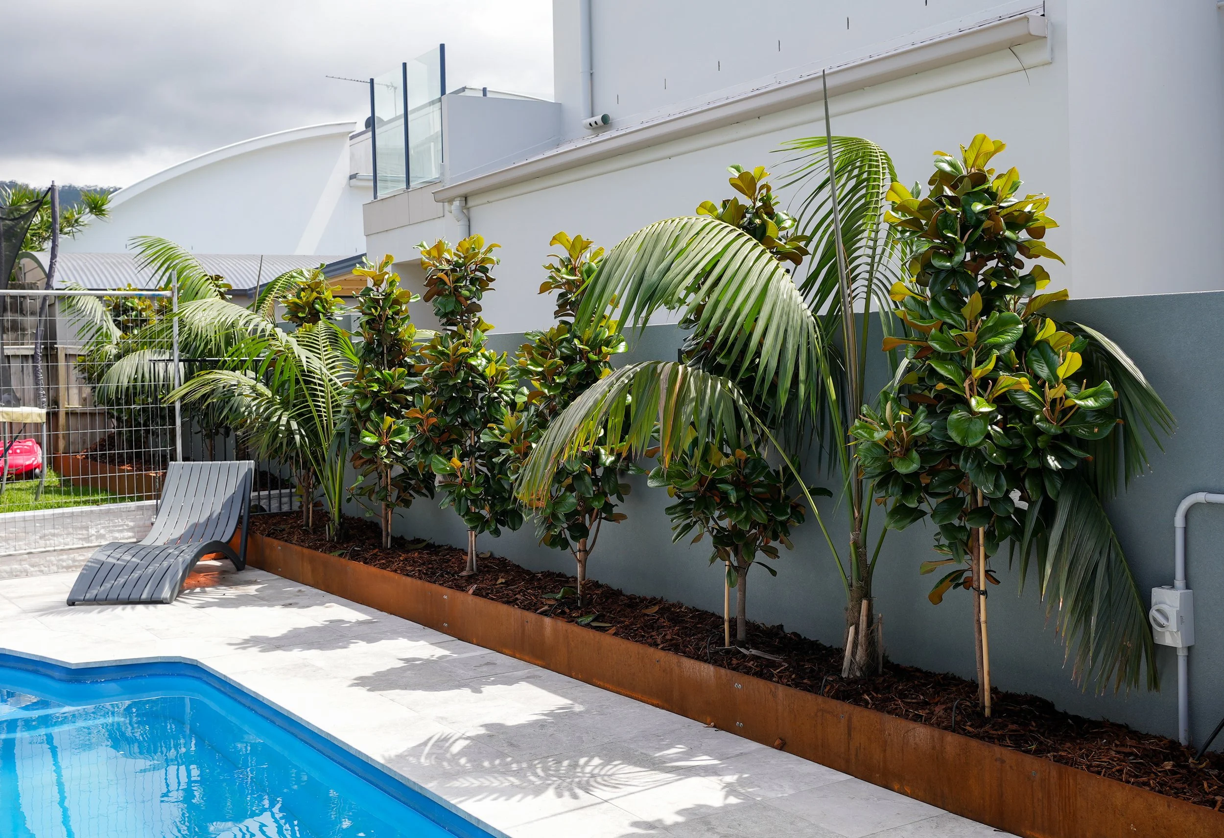 Landscap Design, plant around a pool