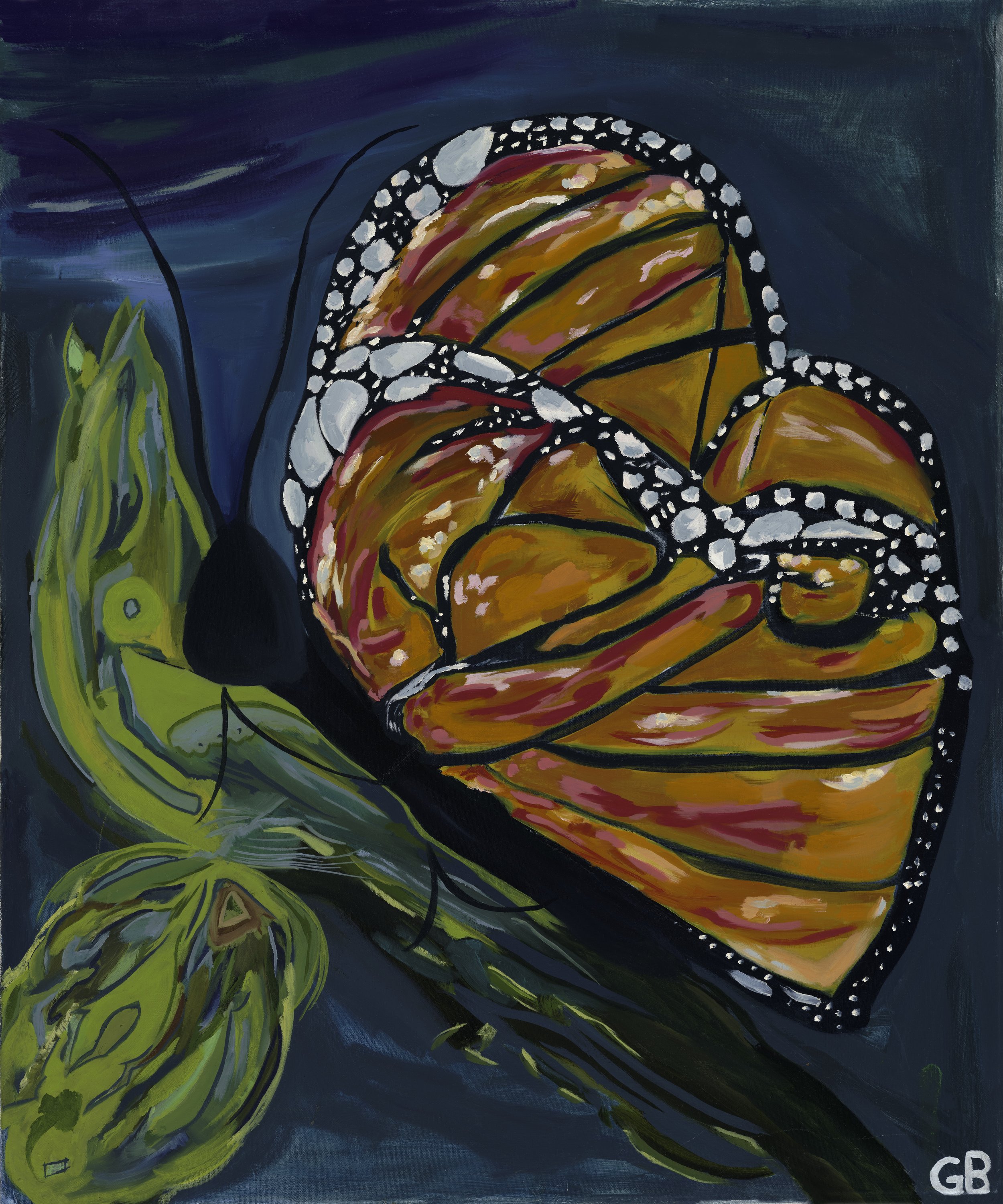 "Monarch George" print
