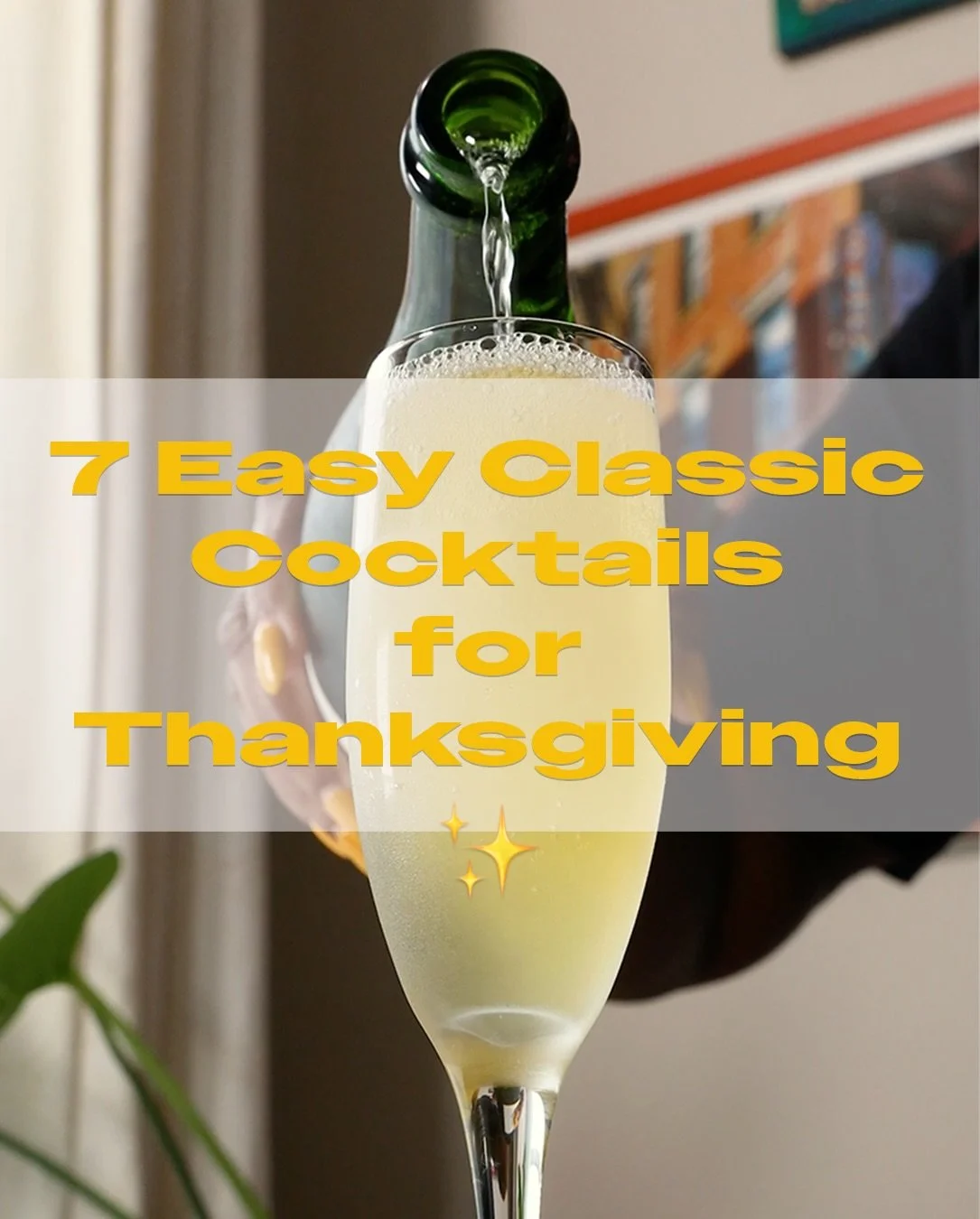 Who else is NOT ready for Thanksgiving? If you still need drink recs, here are 7 easy, classic cocktails to try (all with 4 ingredients or less ✨)

✨FRENCH 75✨
▫️1 1/2 oz. Cognac or Gin
▫️1/2 oz. fresh lemon juice
▫️1/2 oz. simple syrup
▫️Sparkling w