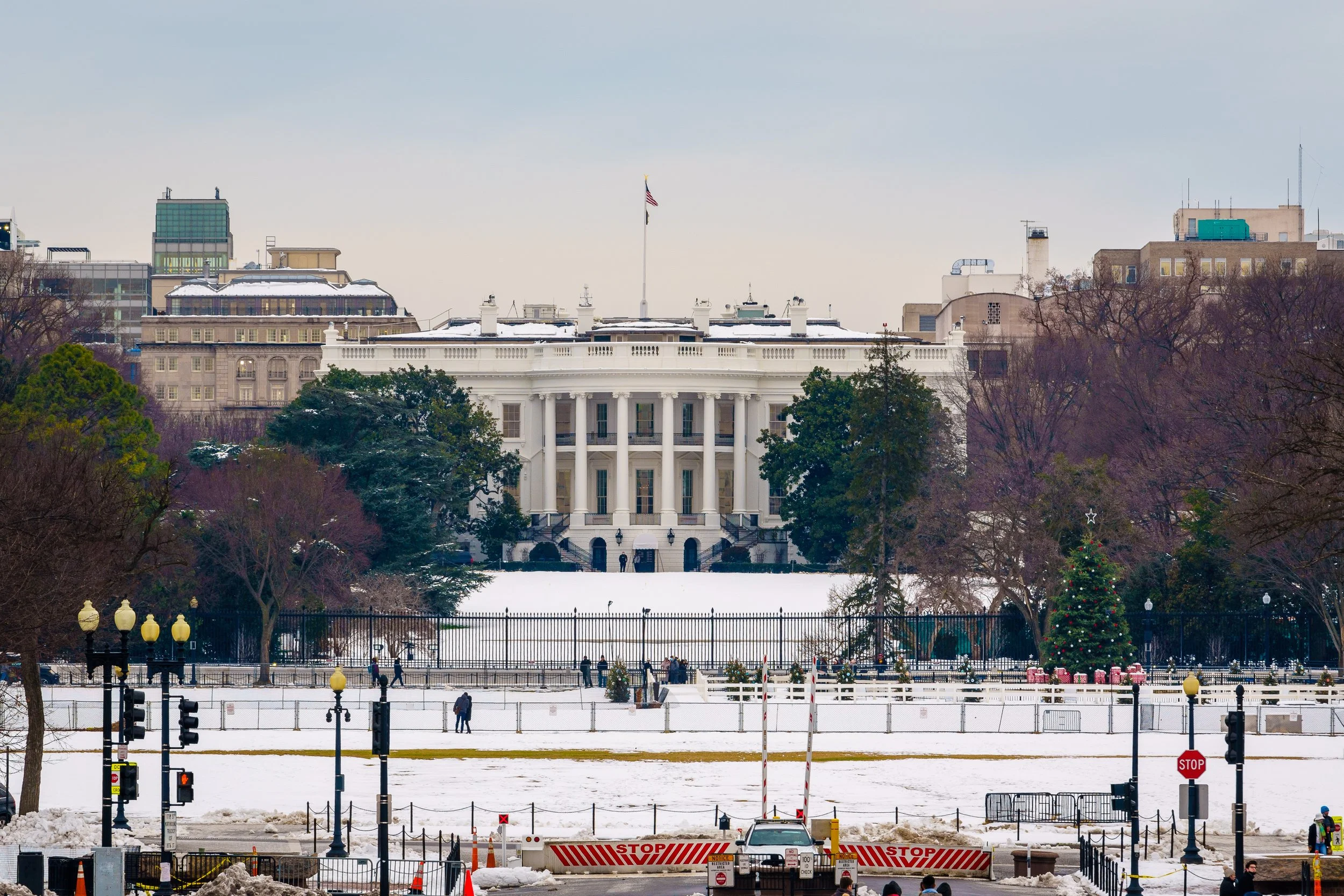 The back side of The White House.