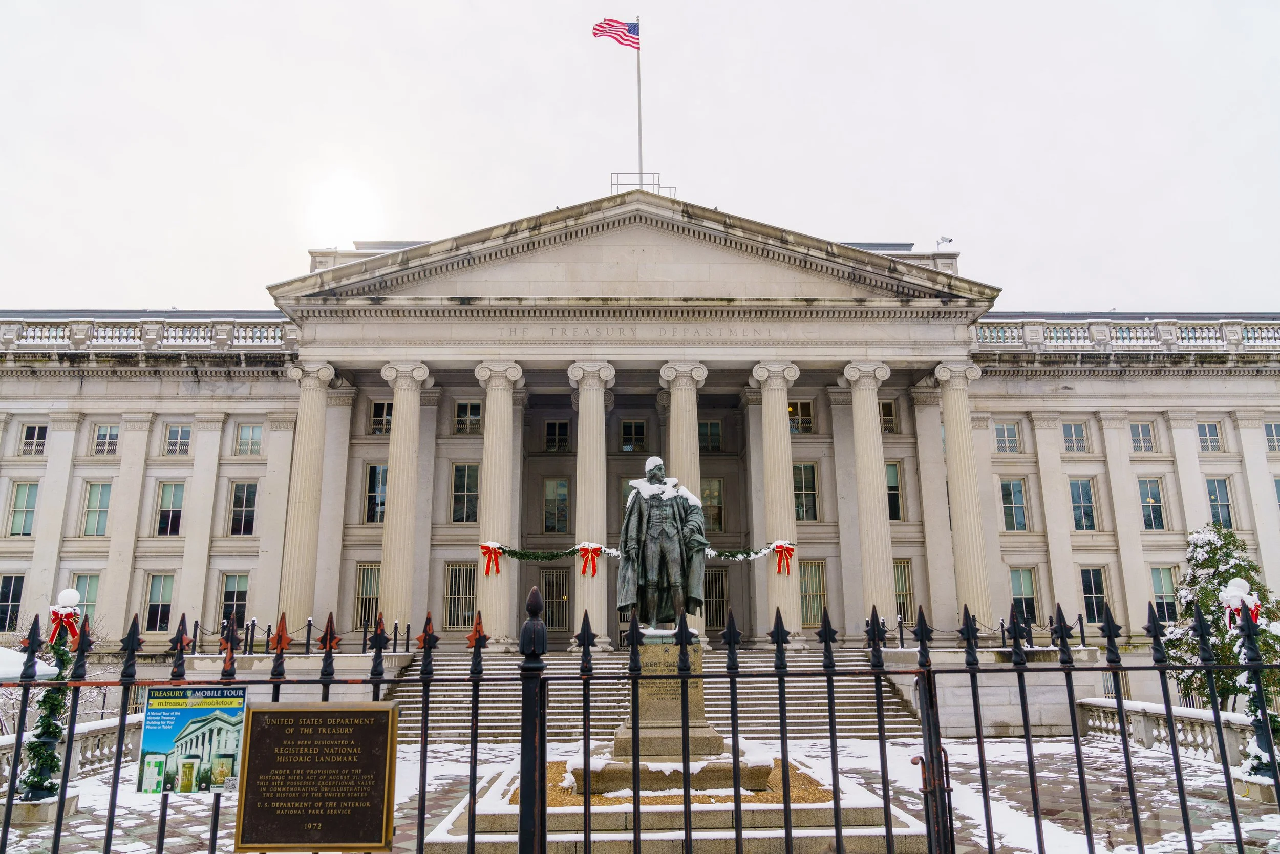 The U.S. department of the treasury building.
