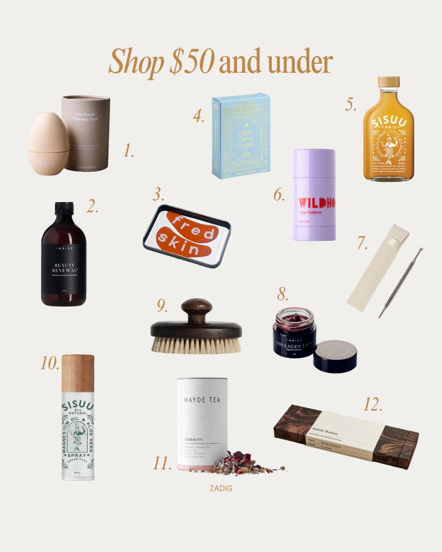 Support small, shop intentionally this season.

Our Gift Guide is here - a curated selection of wellness treats we use, love, and stock right here at Zadig.

From mindful essentials to everyday wellness favourites, everything inside has been chosen t