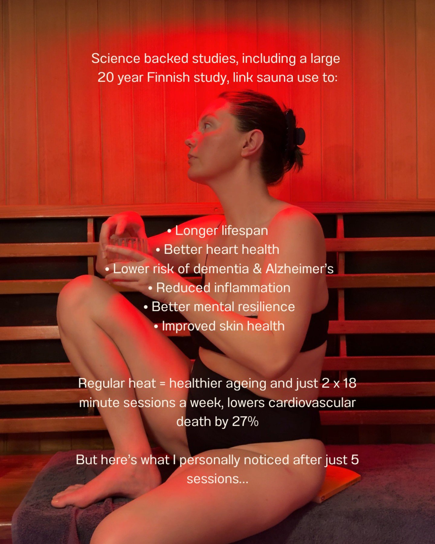 Sometimes you don&rsquo;t realise how much you&rsquo;re holding&hellip;
until you finally give your body space to soften.

Ebony came for five infrared sauna sessions.
Not chasing results, just craving a reset.
Here&rsquo;s what she noticed &darr;

L