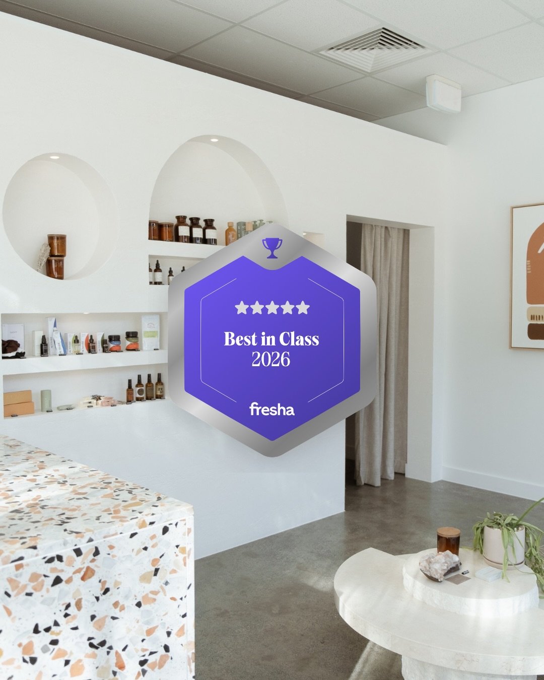 Third-time Best in Class ⭐️⭐️⭐️⭐️⭐️
Out of 100,000+ wellness businesses on @fresha , we&rsquo;re officially among the very best, all thanks to your incredible support and reviews!

This award celebrates the experience we love creating: a space to slo
