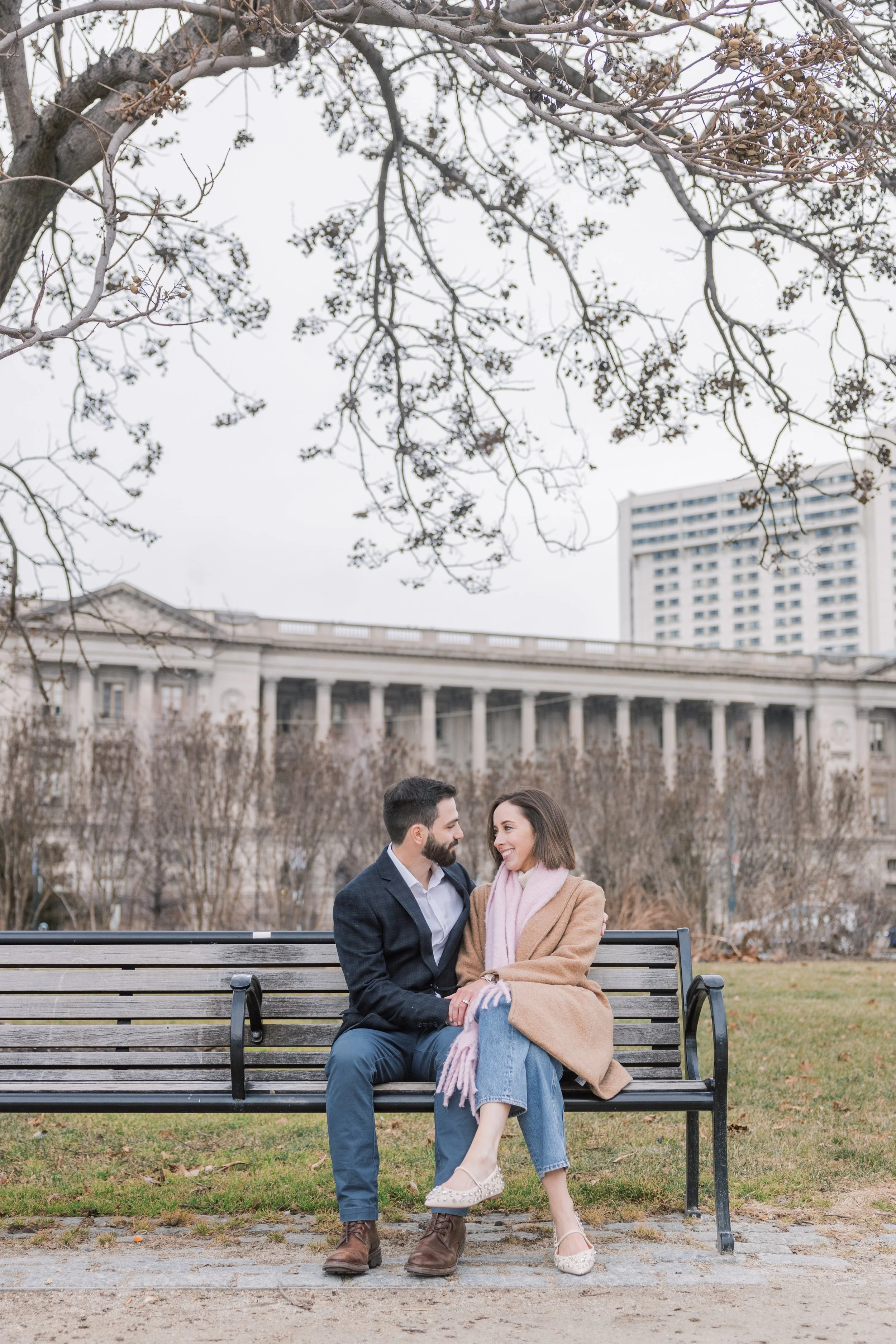 Sal + Elizabeth | A Rooftop Proposal &amp; Engagement in Center City, Philadelphia