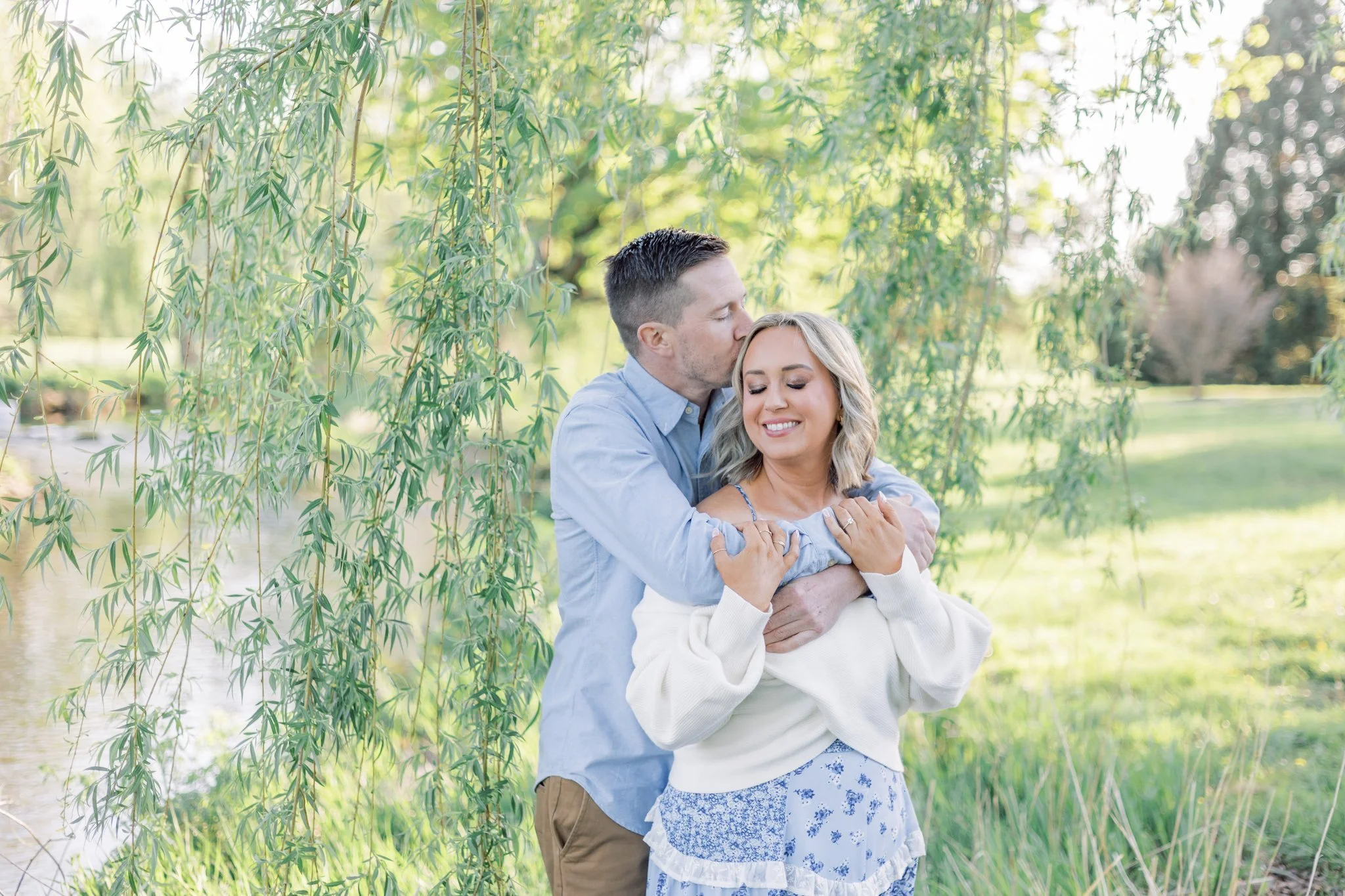 Addison + Samantha | A Springtime Engagement at The Rose Garden in Allentown, PA