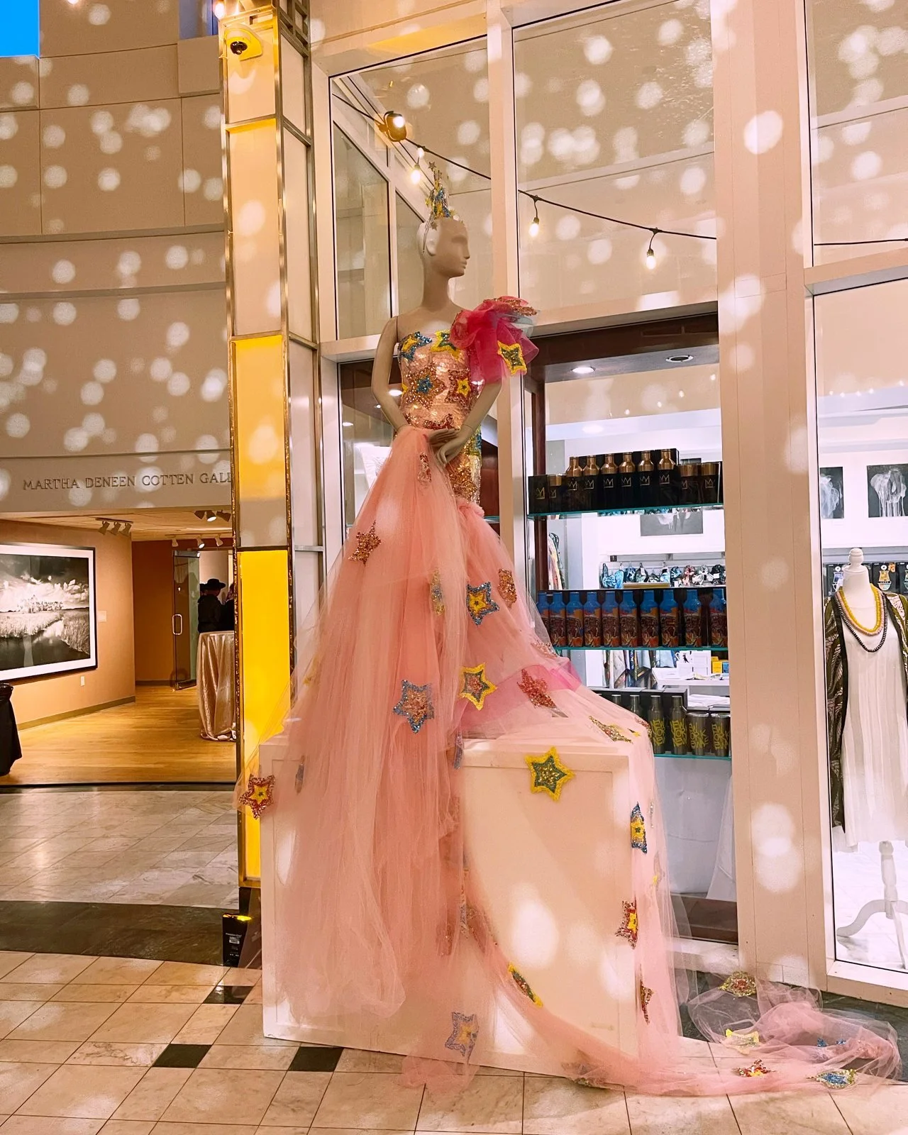 Amanda Perna gown shown for the Orlando Museum of Art's Met Gala viewing party