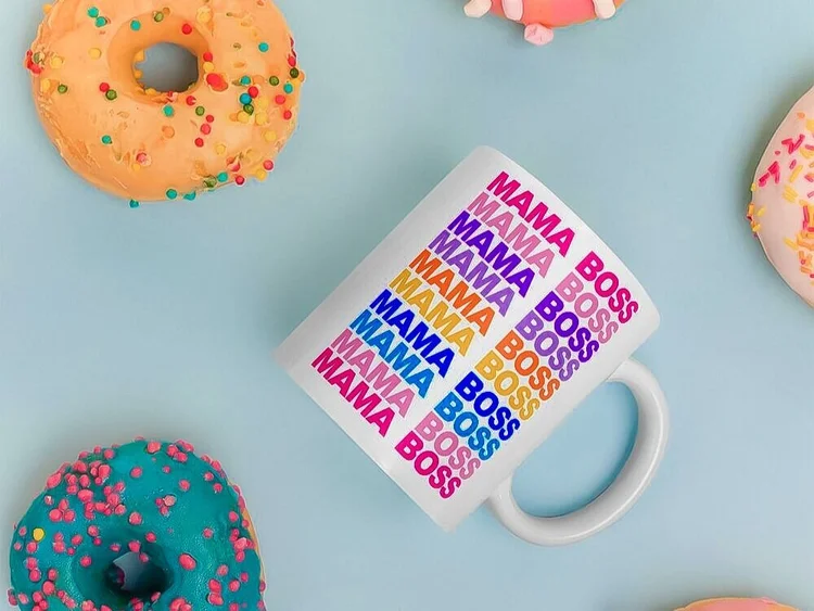 FabFitFun mug designed by Amanda Perna