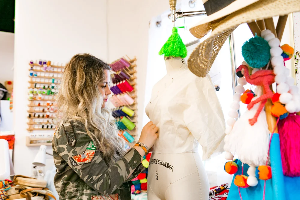 Amanda Perna in her studio