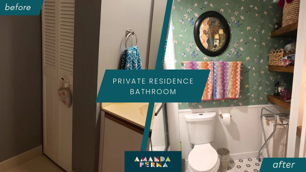 Private residence bathroom before and after