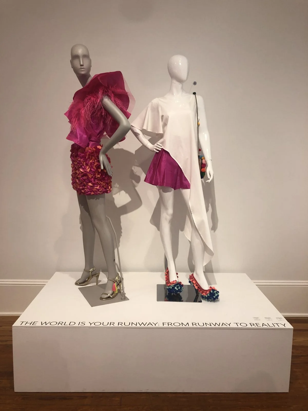 Pink and white looks by Amanda Perna on the From Runway to Reality platform