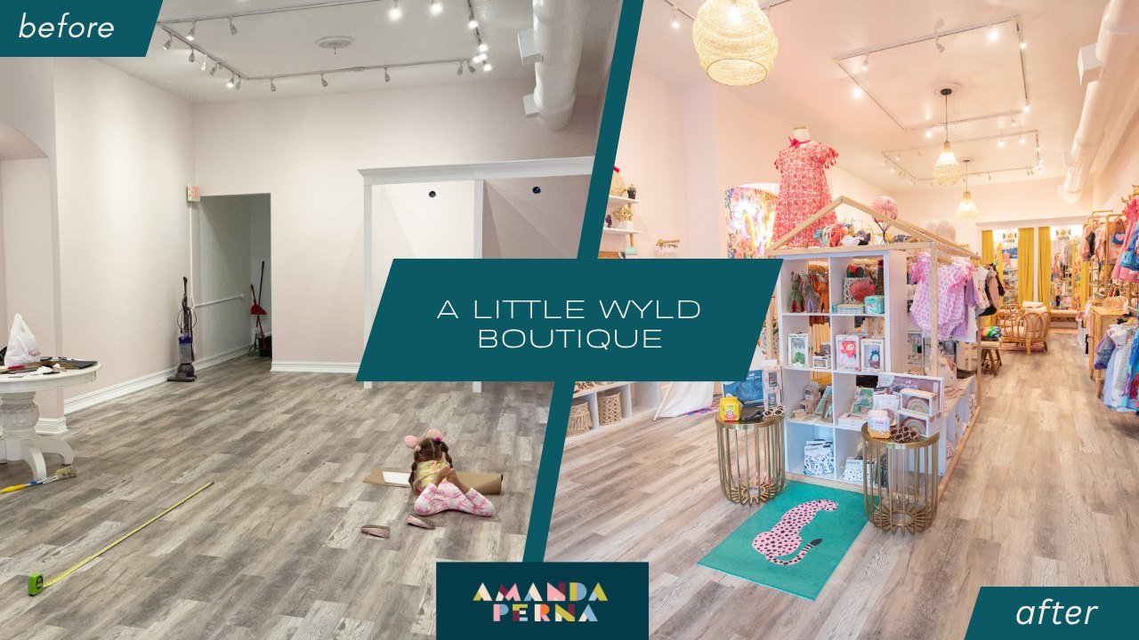 A Little Wyld boutique before and after